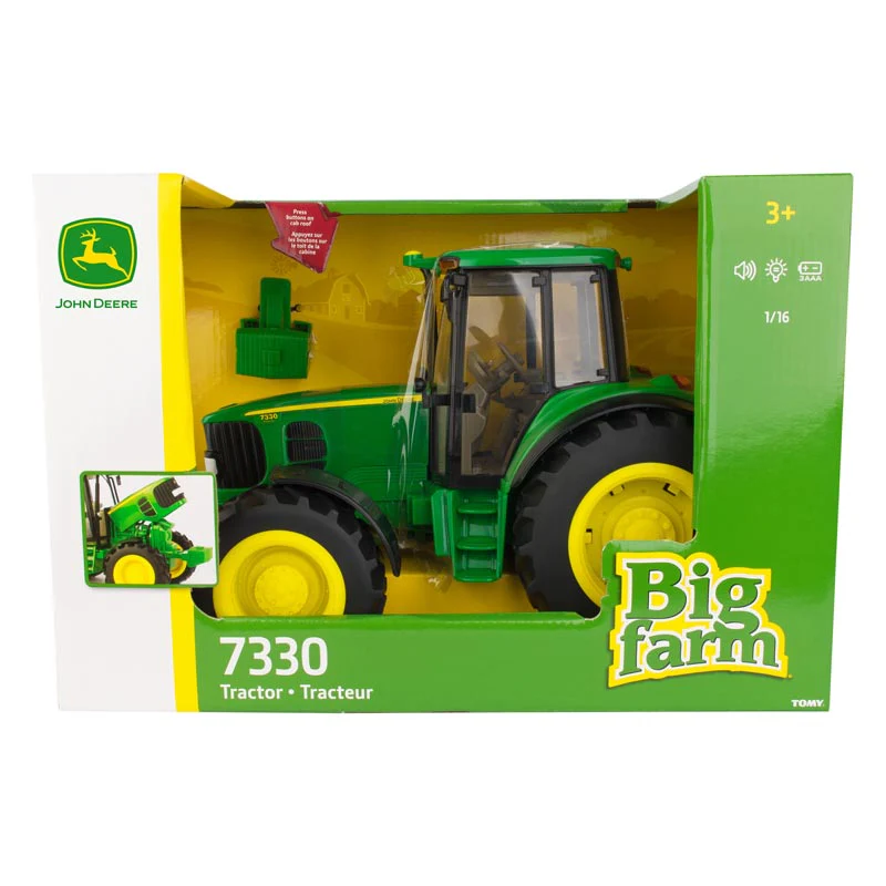 1/16 Big Farm John Deere 7330 Tractor with Lights N Sounds - Image 3