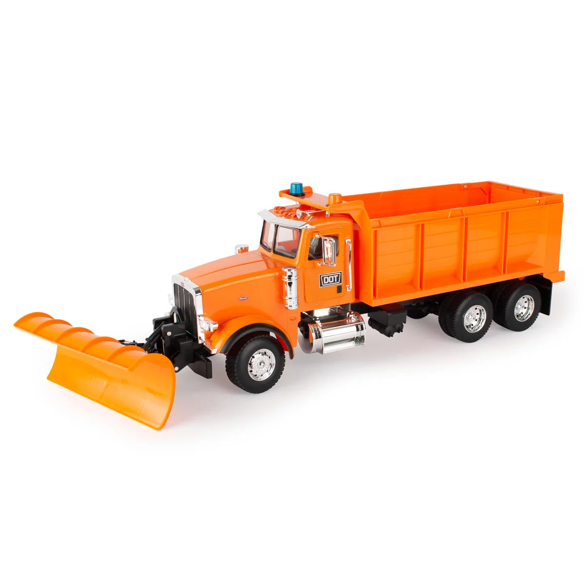 1/16 Big Roads Peterbilt Model 367 DOT Truck with Snow Plow by TOMY