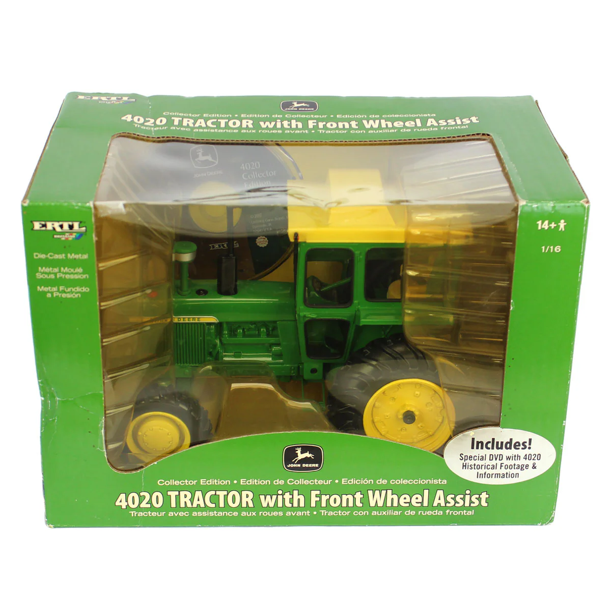1/16 John Deere 4020 Diesel Tractor with Front Wheel Assist by ERTL, Collector Edition - Image 2