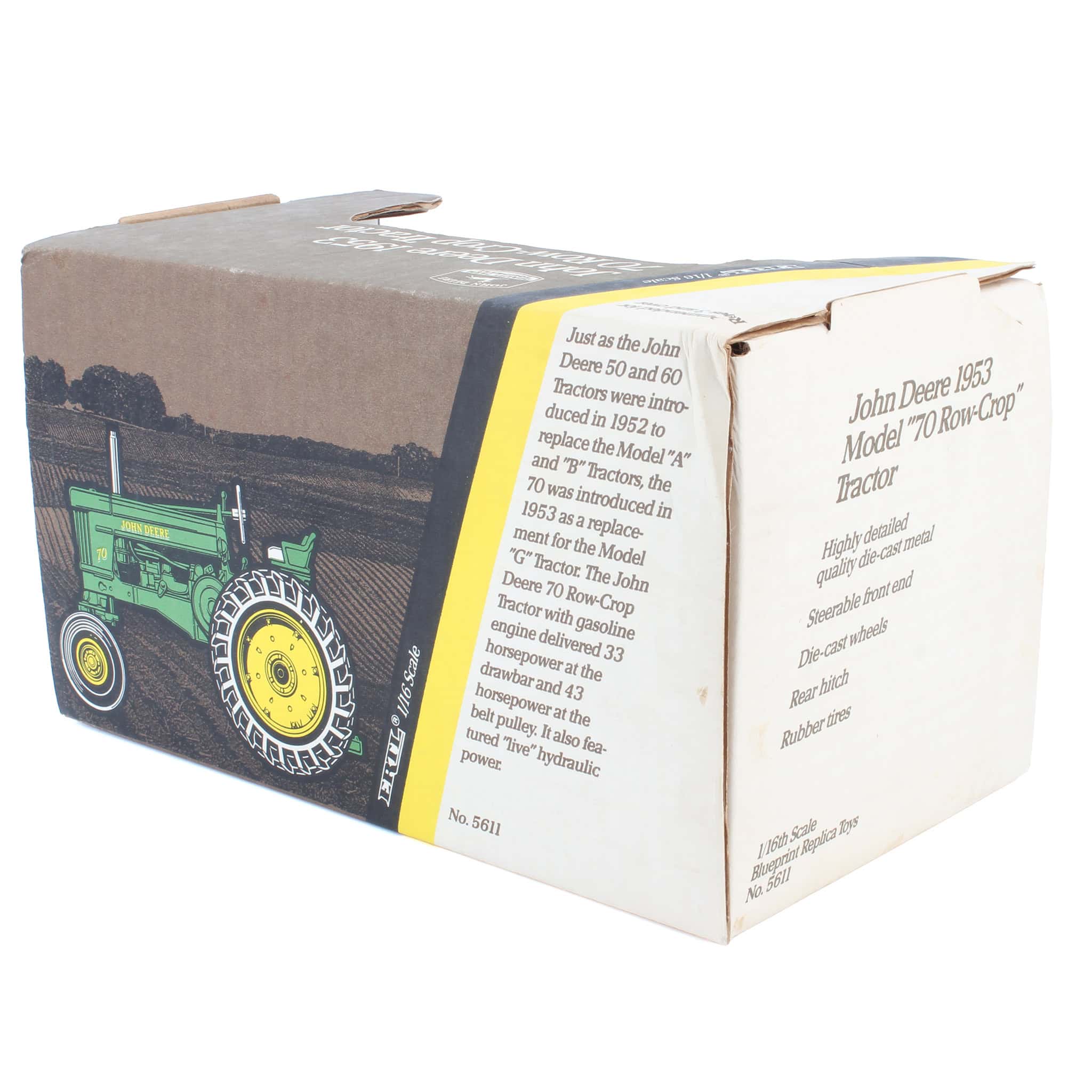 1/16 Collector Edition John Deere 70  Row Crop Tractor with Wide Front by ERTL - Image 2