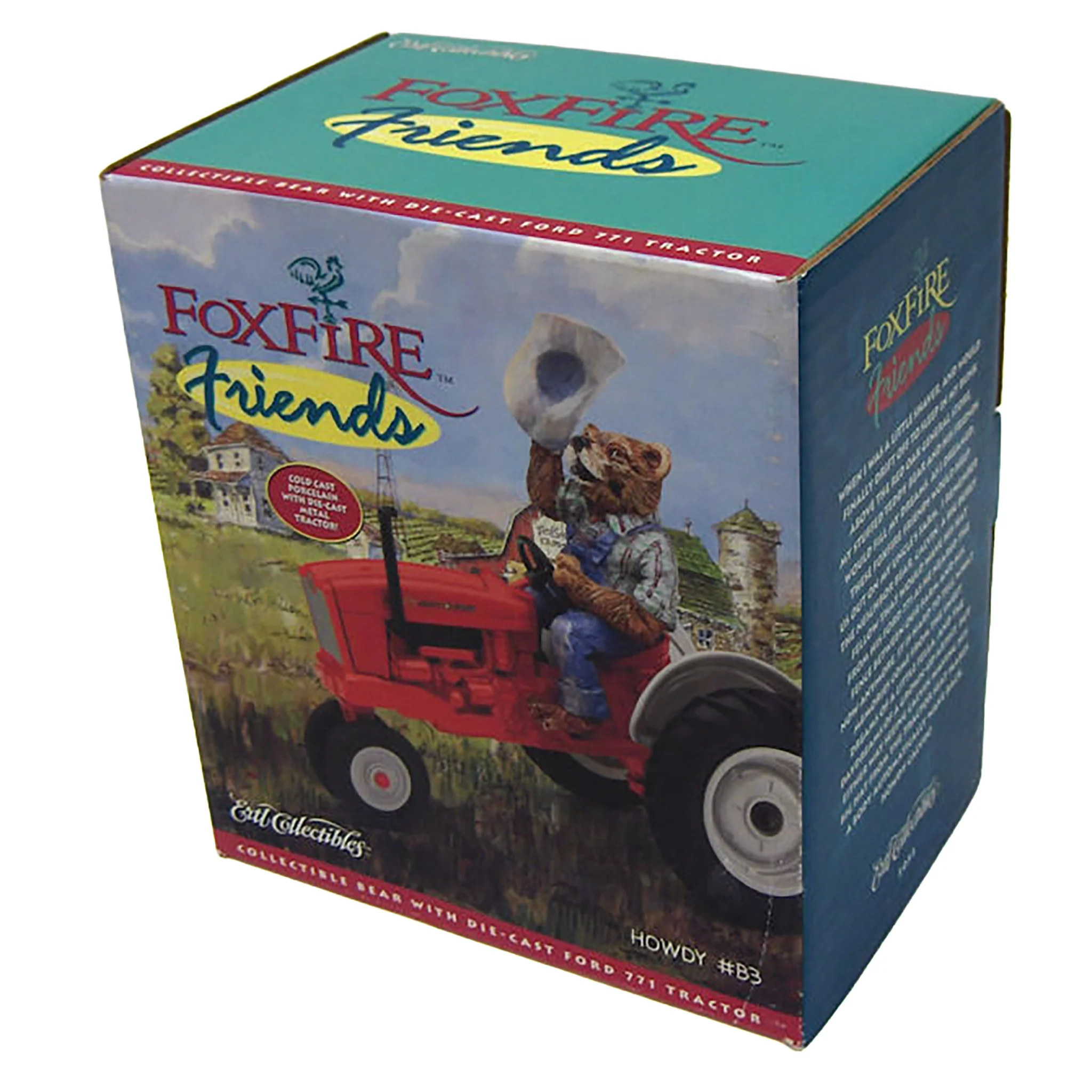 1/16 "Howdy" Bear with Ford 771 Tractor, Lowell Davis Fox Fire Friends by ERTL