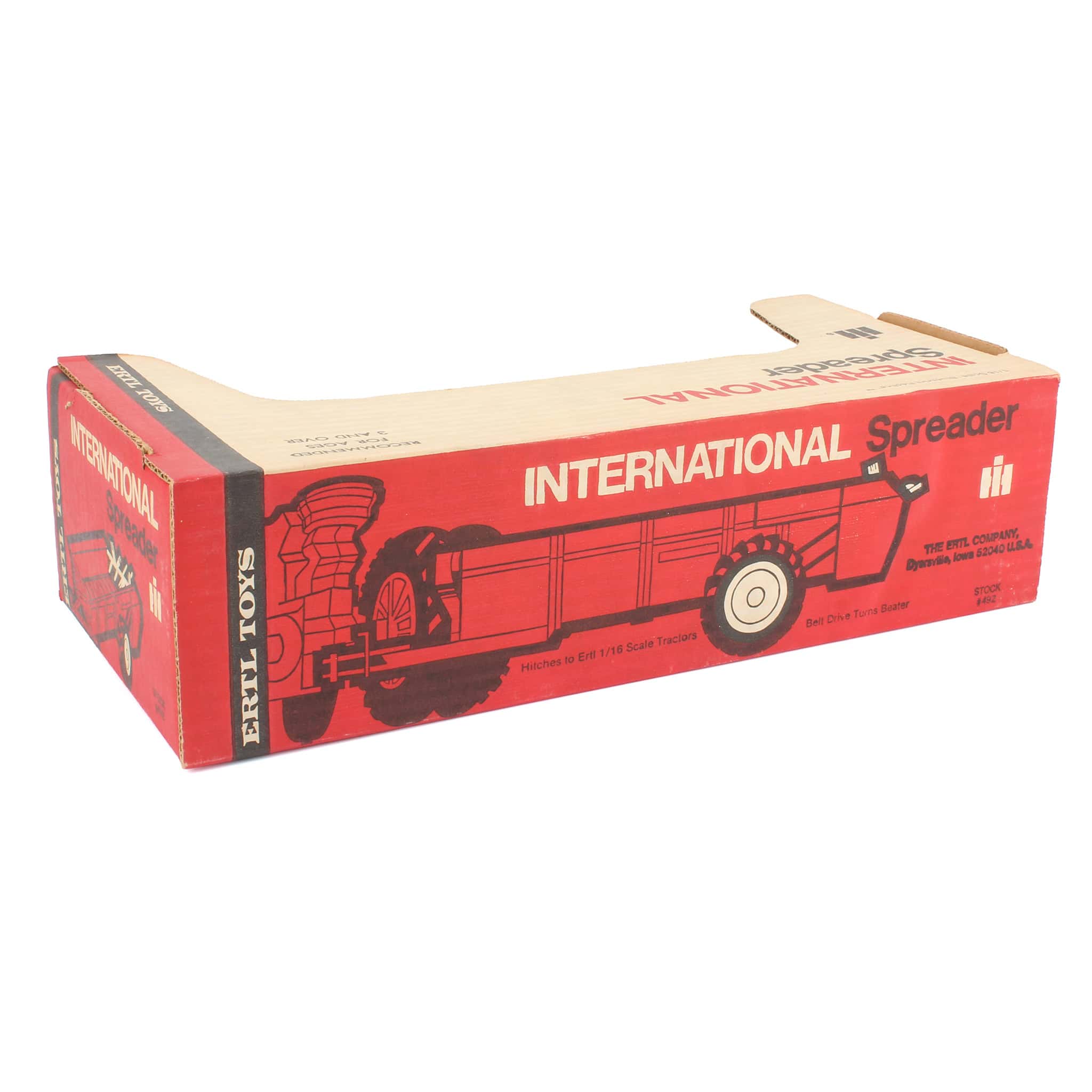 1/16 Red International Single-Axle Spreader by ERTL - Image 2