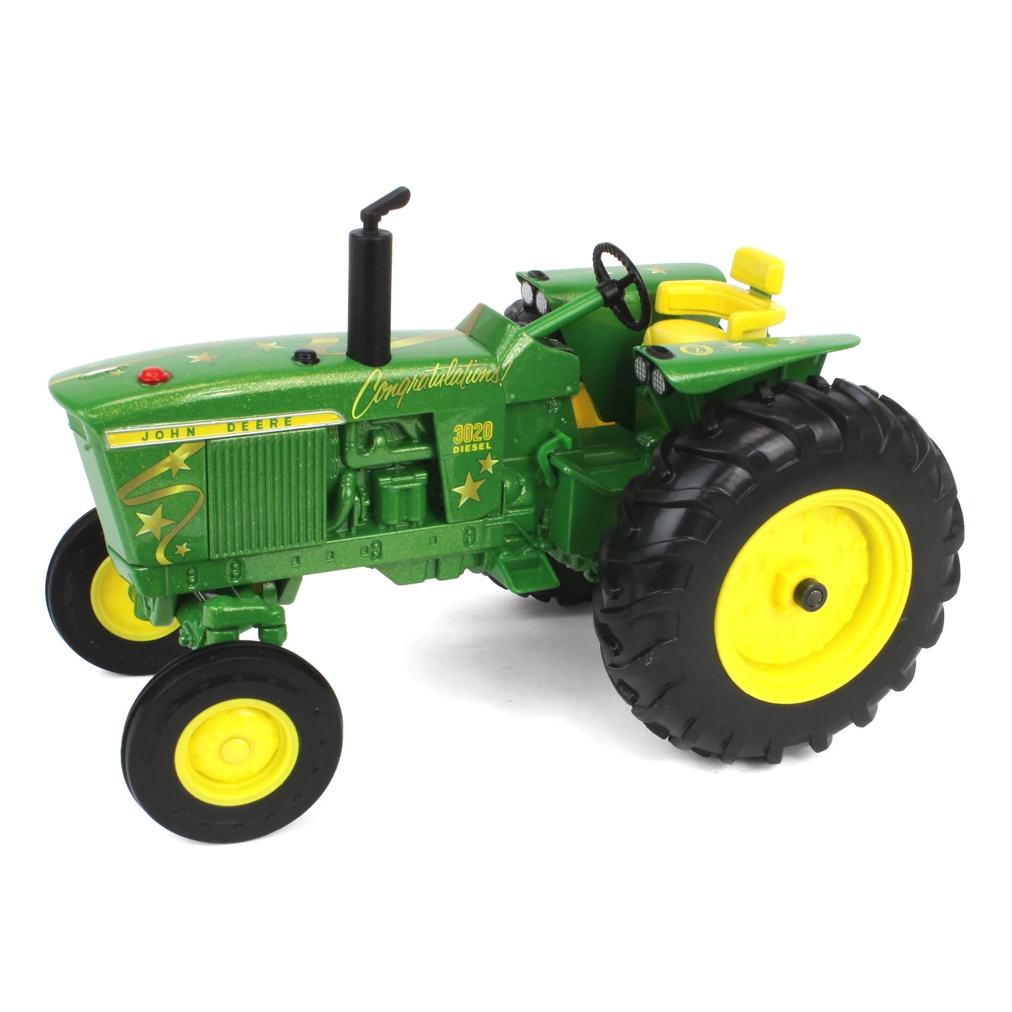 1/16 John Deere 3020 "Congratulations" Tractor with Congratulations Graphics & Wide Front by ERTL