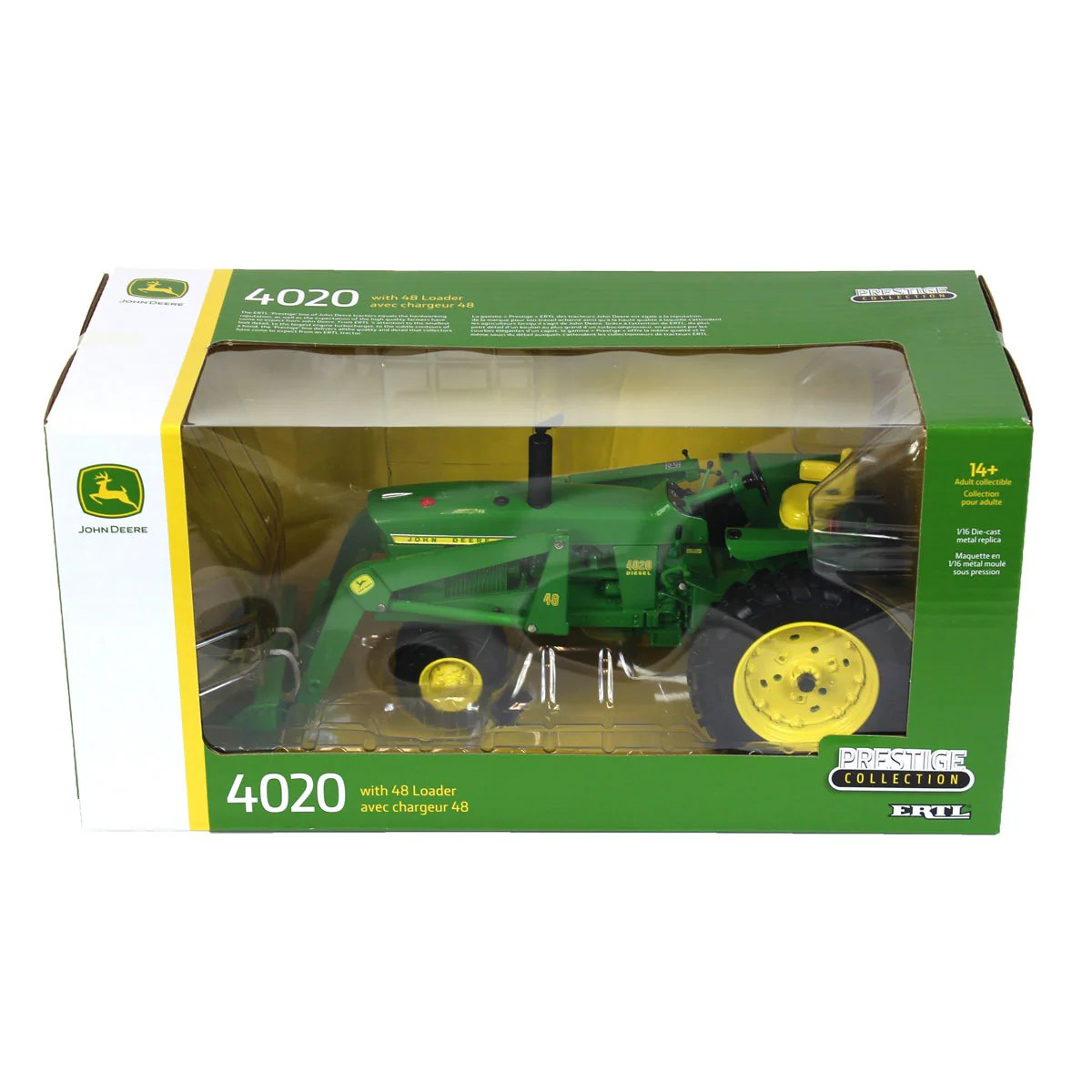 1/16 John Deere 4020 Tractor with 48 Front End Loader, ERTL Prestige Collection - Image 6