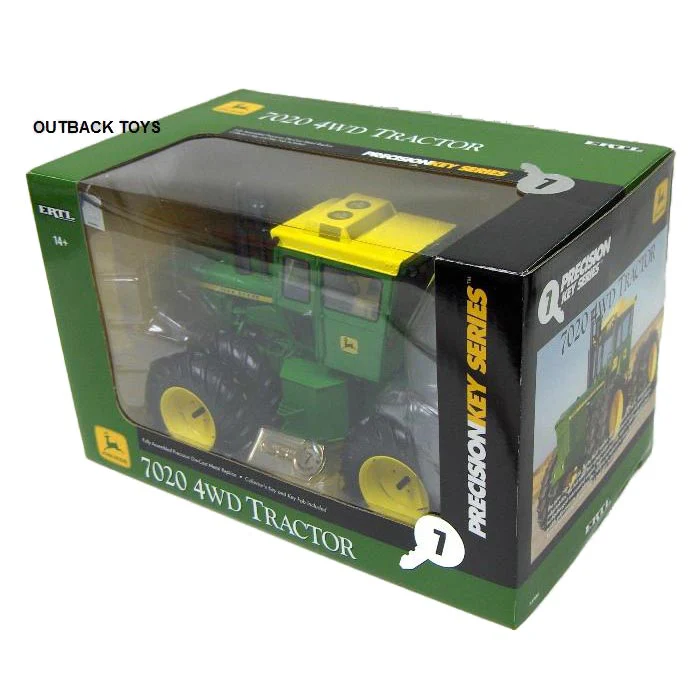 1/16 John Deere 7020 Tractor with 4WD and Cab, Precision Key Series #7 by ERTL - Image 3