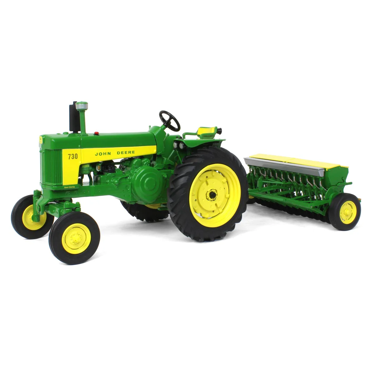 1/16 John Deere 730 Tractor with Wide Front & Grain Drill, ERTL Prestige Collection
