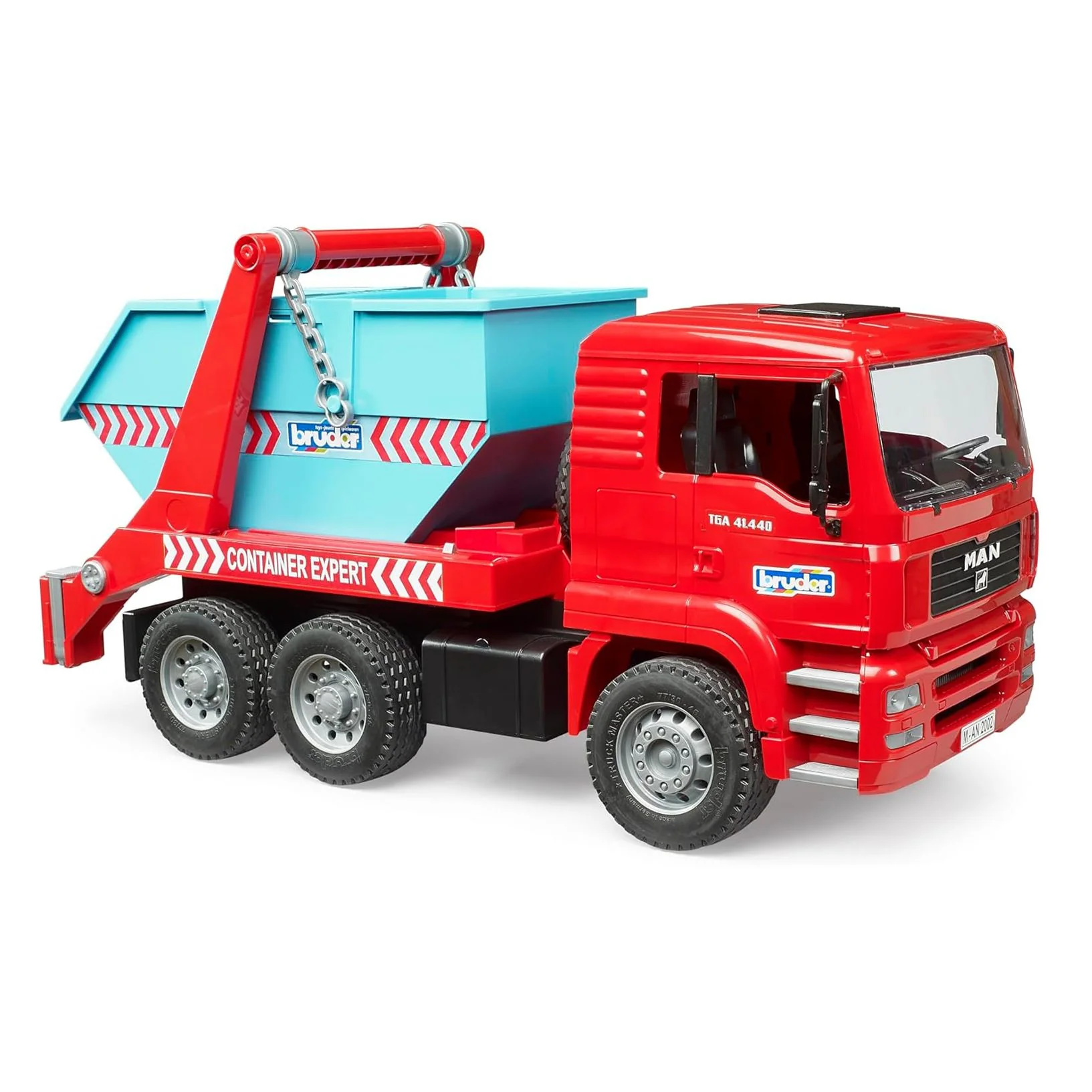 1/16 MAN TGA Skip Loader Container Truck by Bruder - Image 2