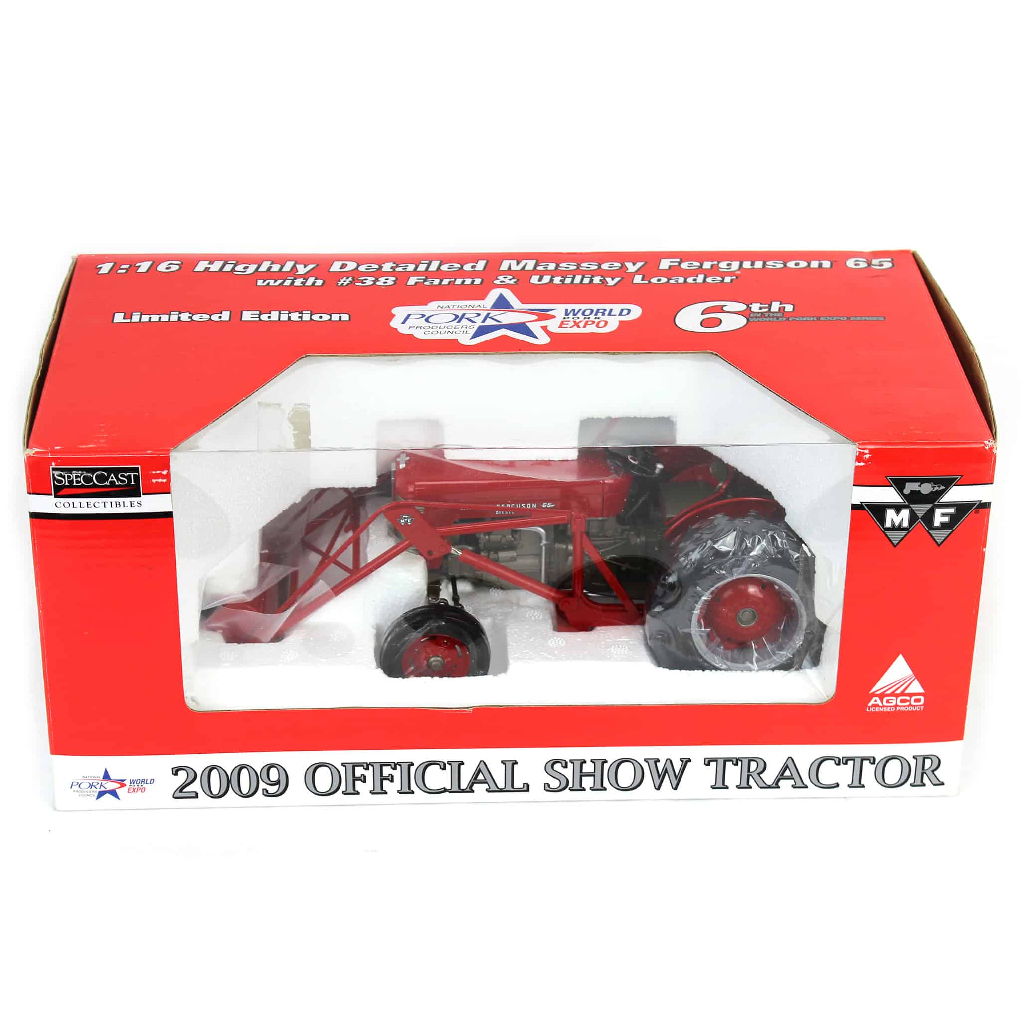 1/16 Massey Ferguson 65 Tractor with Loader by SpecCast, 2009 World Pork Expo - Image 4