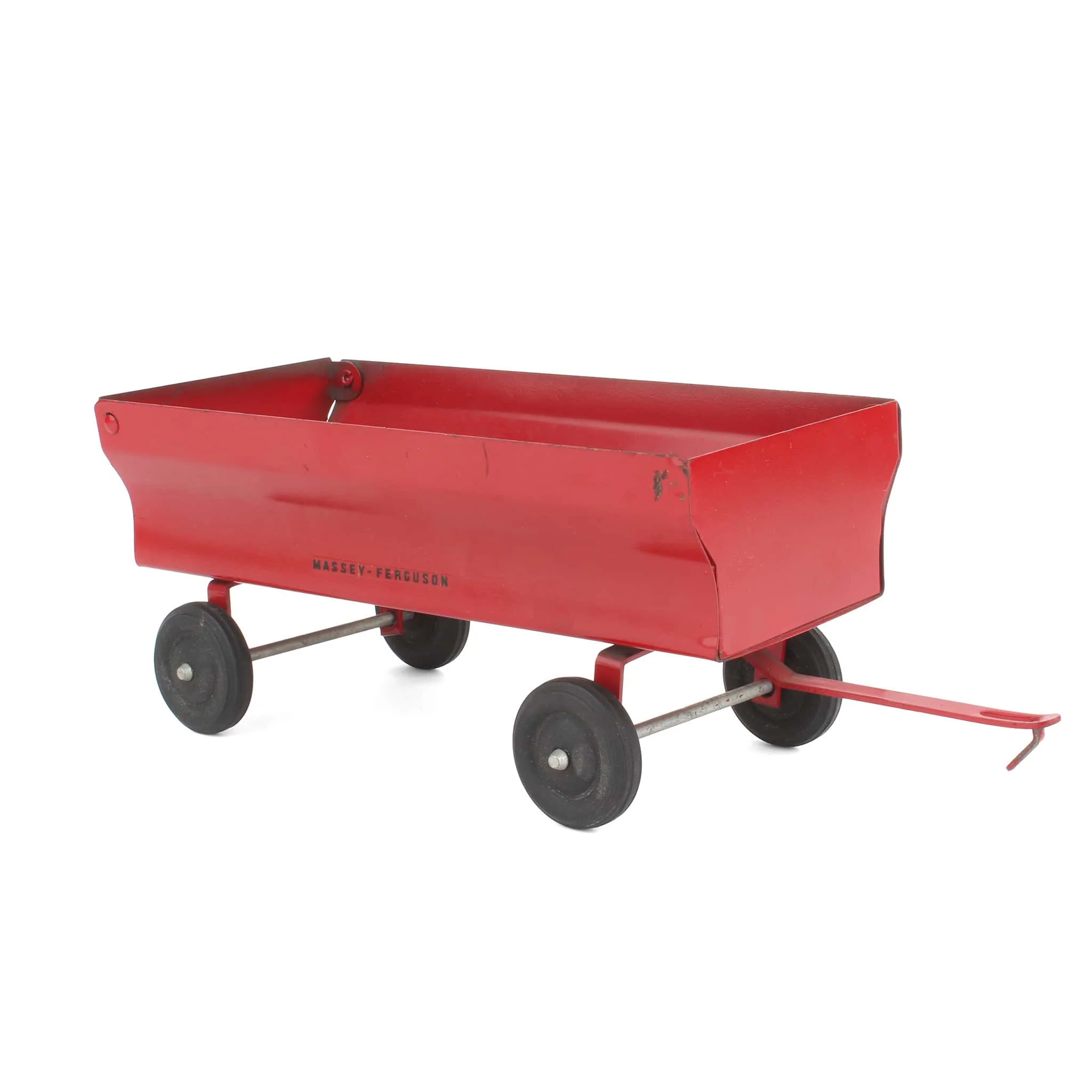 1/16 Massey Ferguson Red Flare Barge Wagon with Black Wheels by ERTL - LOOSE - Image 2