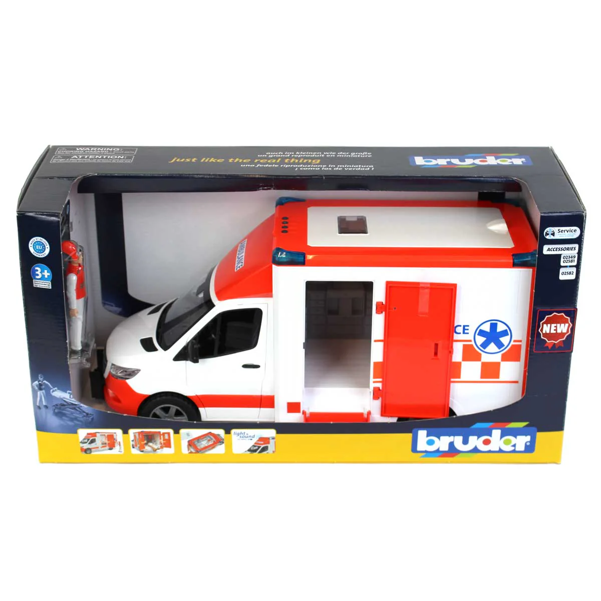 1/16 Mercedes-Benz Sprinter Ambulance with Driver by Bruder - Image 6