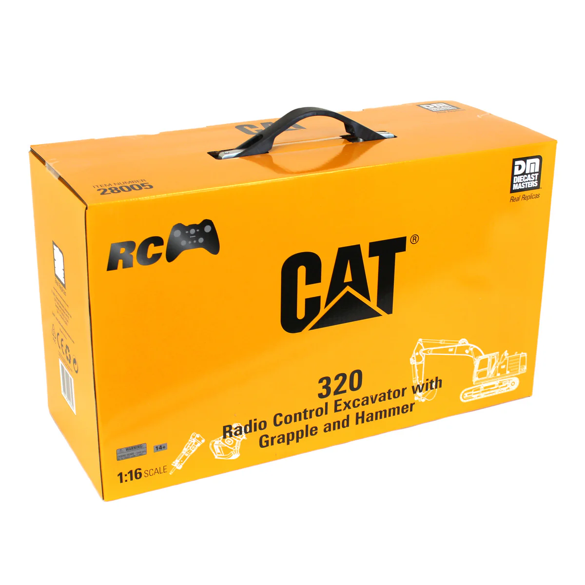 (B&D) 1/16 Radio Control Caterpillar 320 Excavator with Bucket, Grapple and Hammer - Used - Image 8