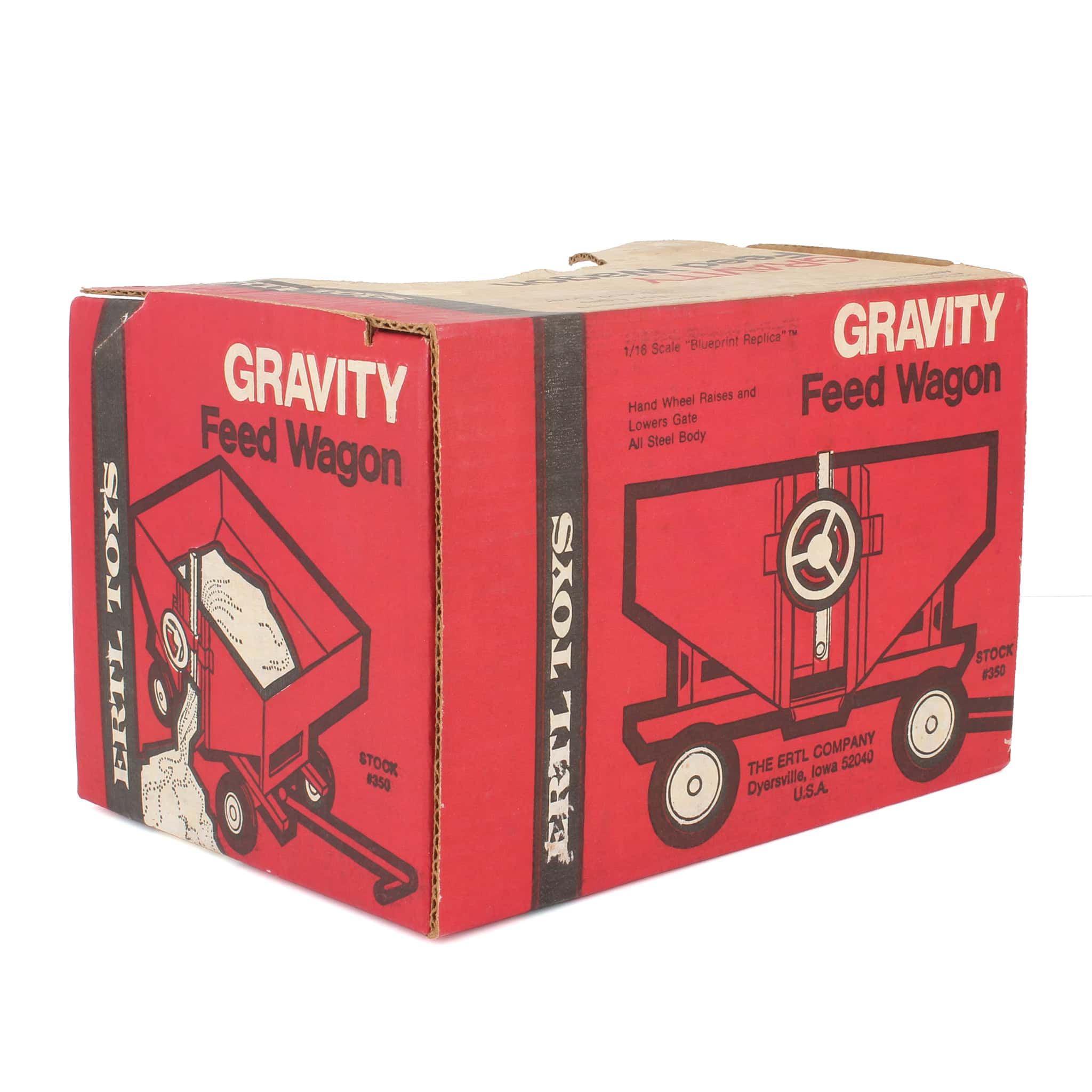 1/16 Red Steel Gravity Wagon by ERTL - Image 2