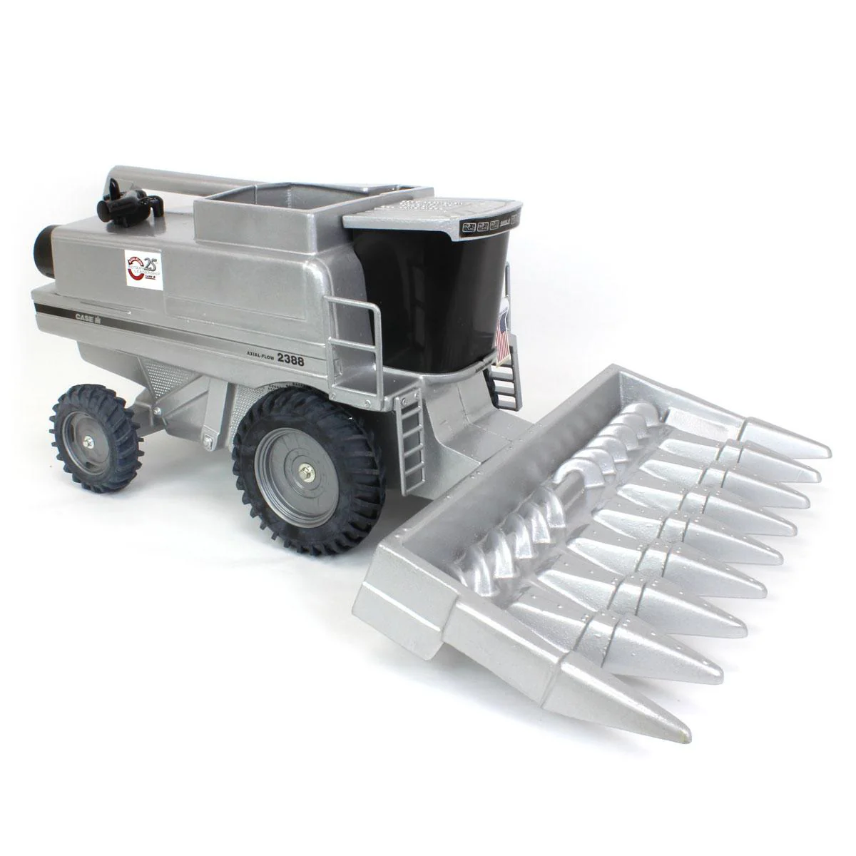 1/16 Silver Case IH 2388 Combine with Corn Head by Scale Models, St. Louis, MO November 2001 - Image 2