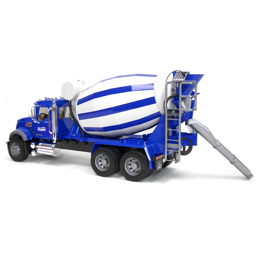 1/16th MACK Granite Cement Mixer & Hard Hat by Bruder - Image 4
