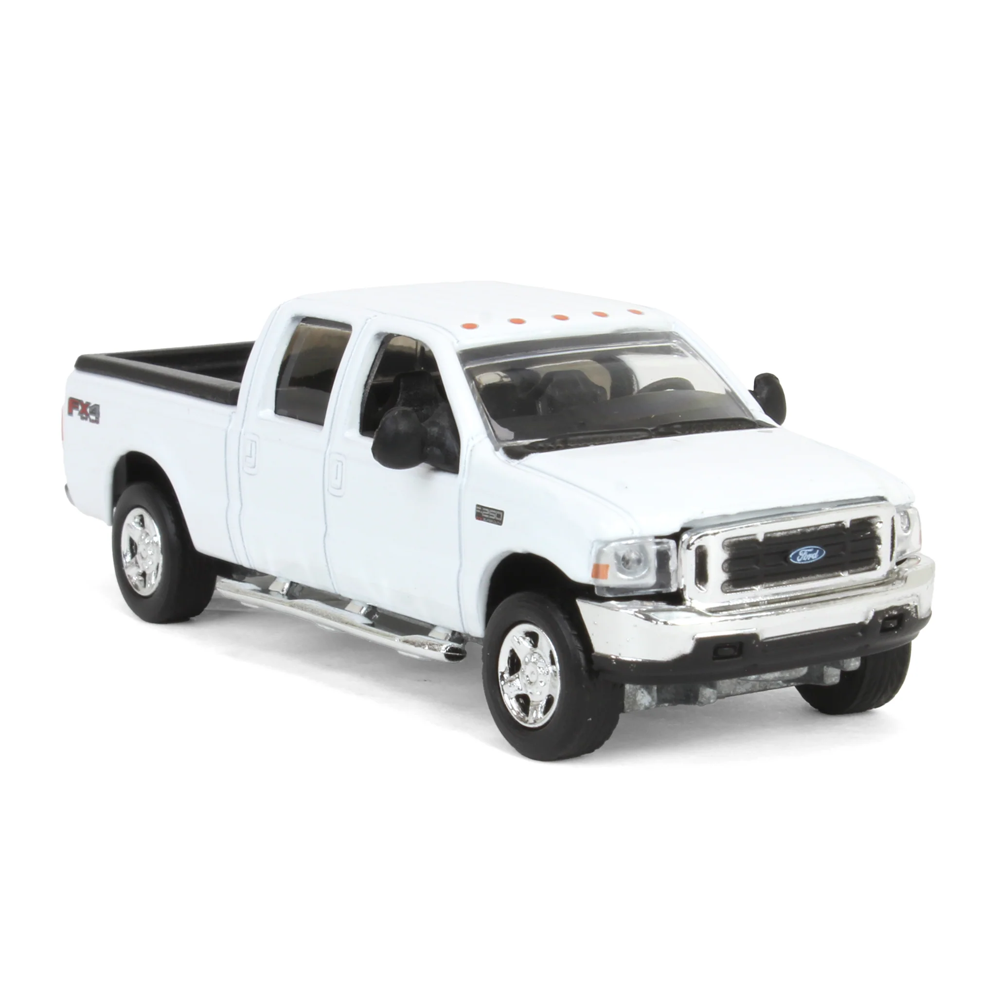 1/64 2004 Ford F-250 Super Duty Crew Cab Pickup Truck, Winter White, LP Diecast Garage Exclusive - Image 2