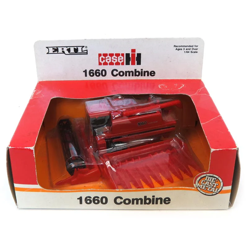 1/64 Case IH 1660 Axial Flow Combine with Headers by ERTL, Older Box Style