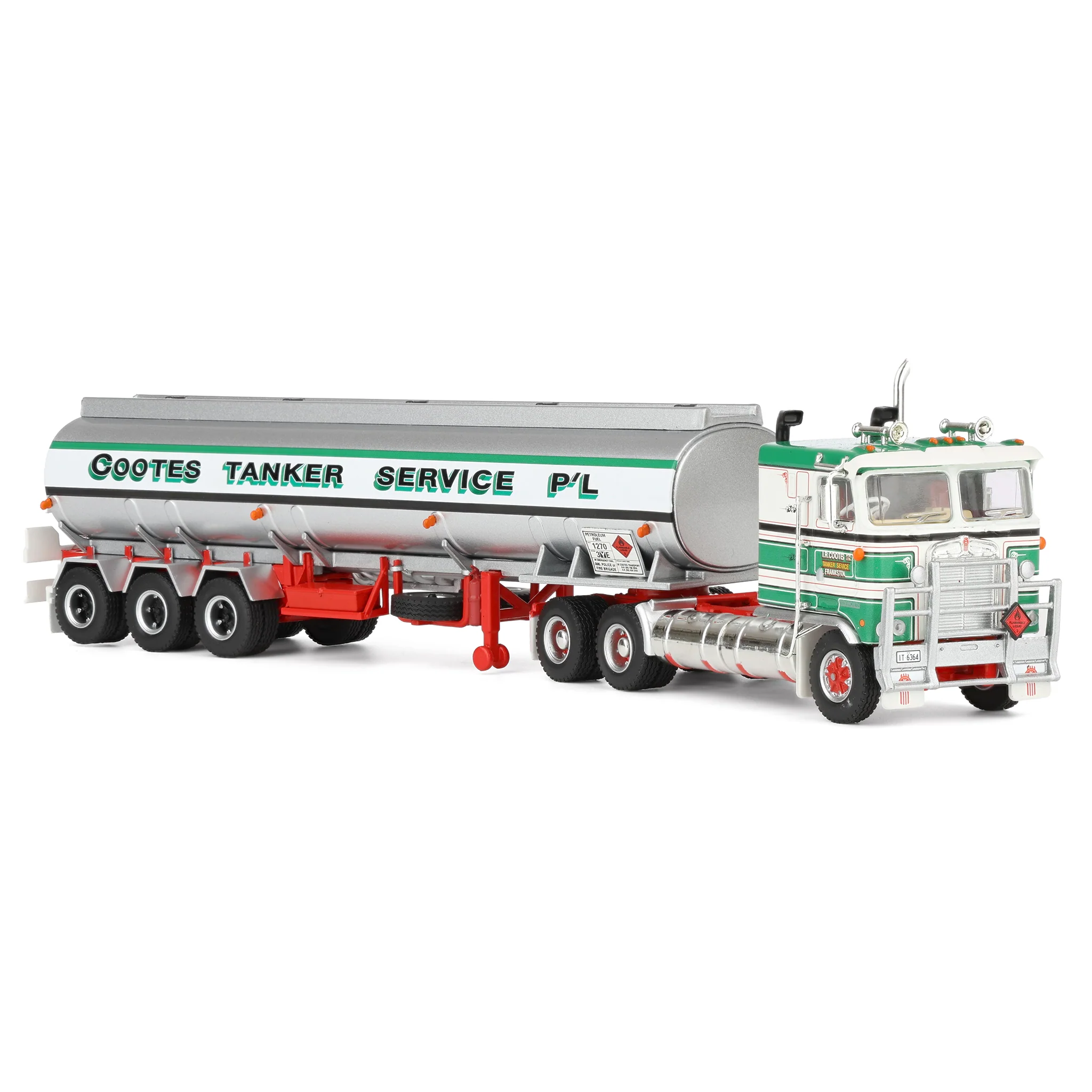 1/64 Cootes Tanker Service Semi Truck with Tanker Trailer by Highway Replicas - Image 2