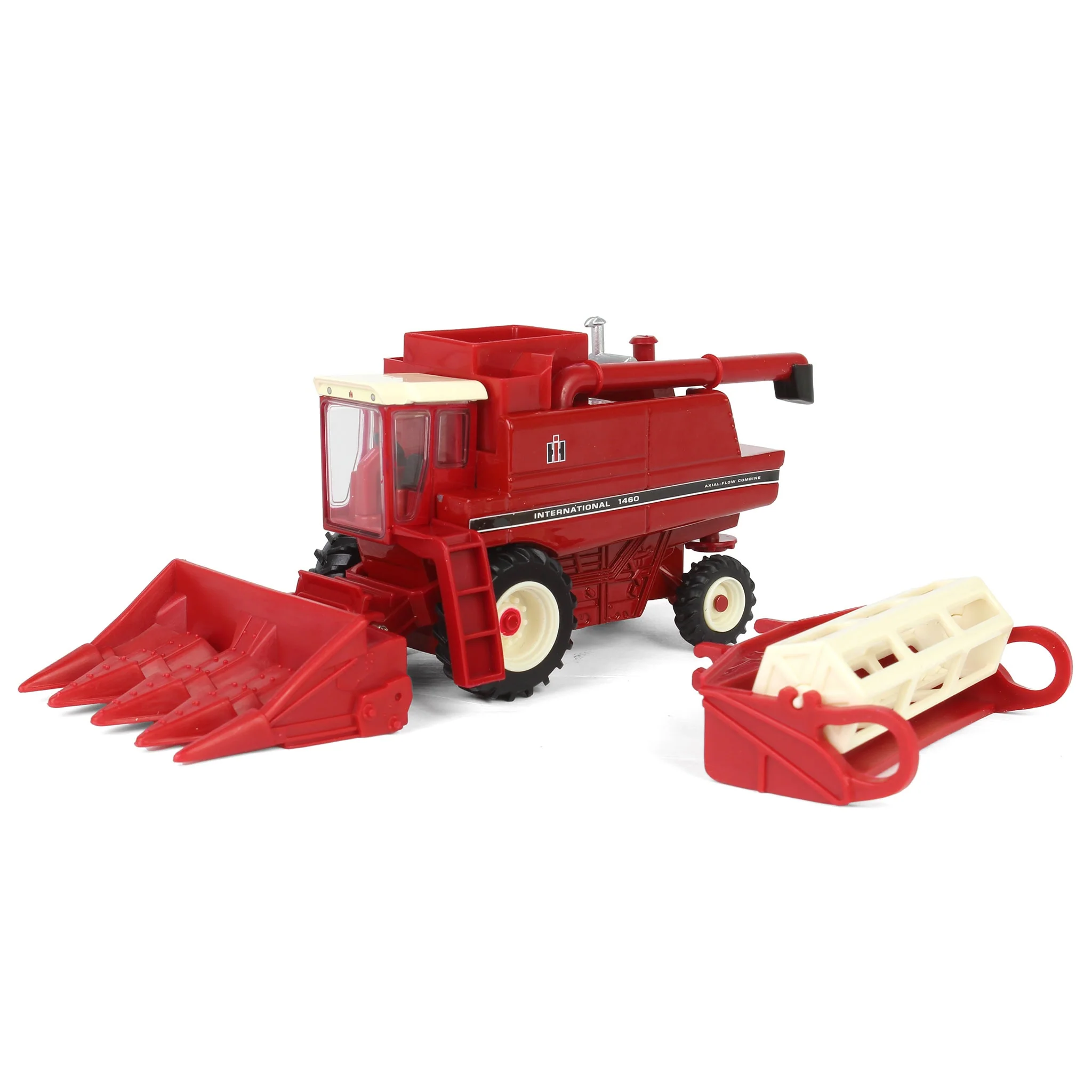 1/64 International Harvester 1460 Combine with Rear Wheel Assist, Corn Head & Grain Head by ERTL