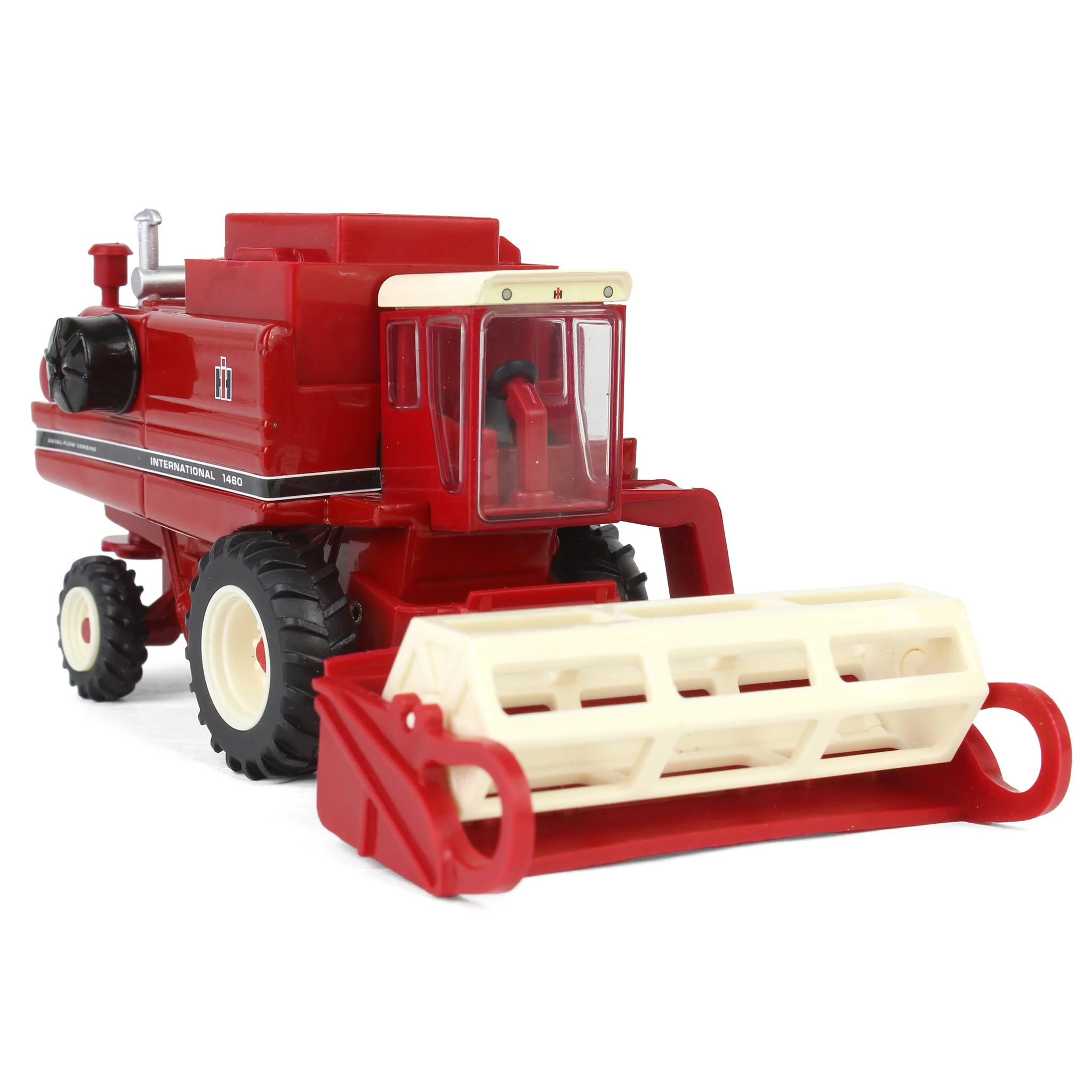 1/64 International Harvester 1460 Combine with Rear Wheel Assist, Corn Head & Grain Head by ERTL - Image 6