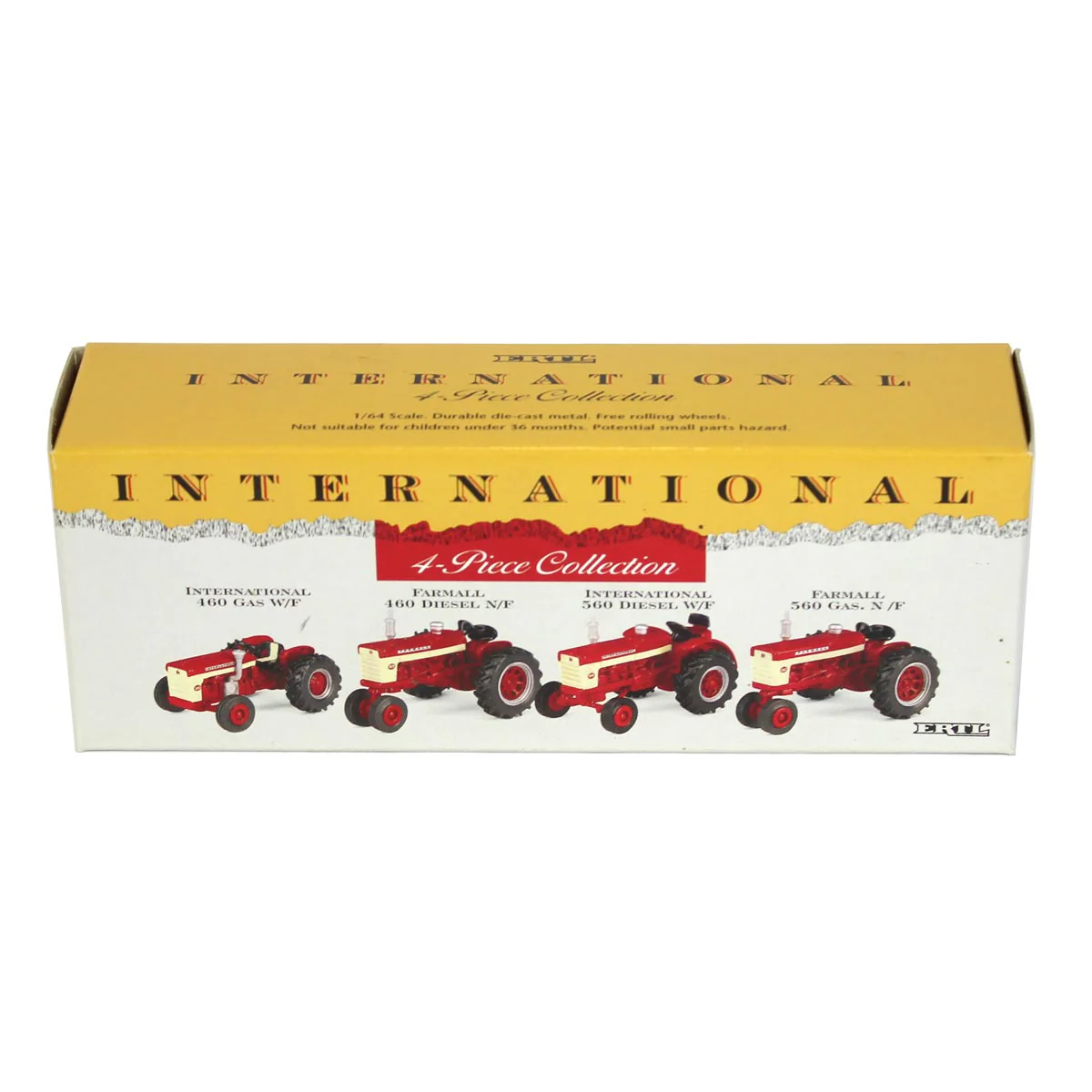 1/64 International Harvester 460 & 560 Tractors 4 Piece Collection, Boxed Set by ERTL