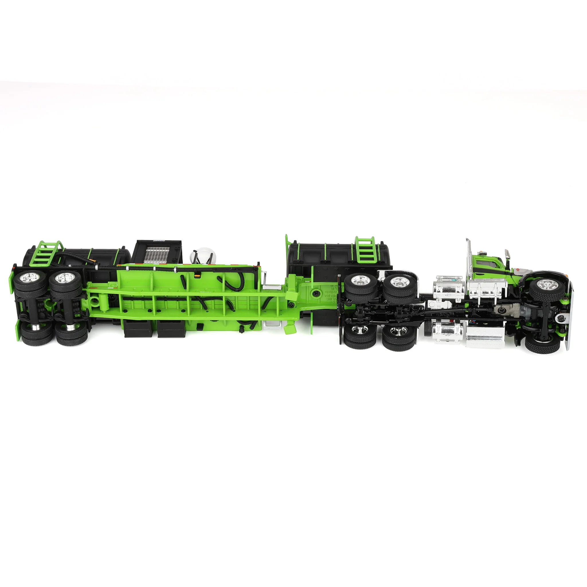 1/64 Kenworth W990 Semi Truck with DEMCO Liquid Fertilizer Tender Trailer, Green/Black, DCP by First Gear - Image 6