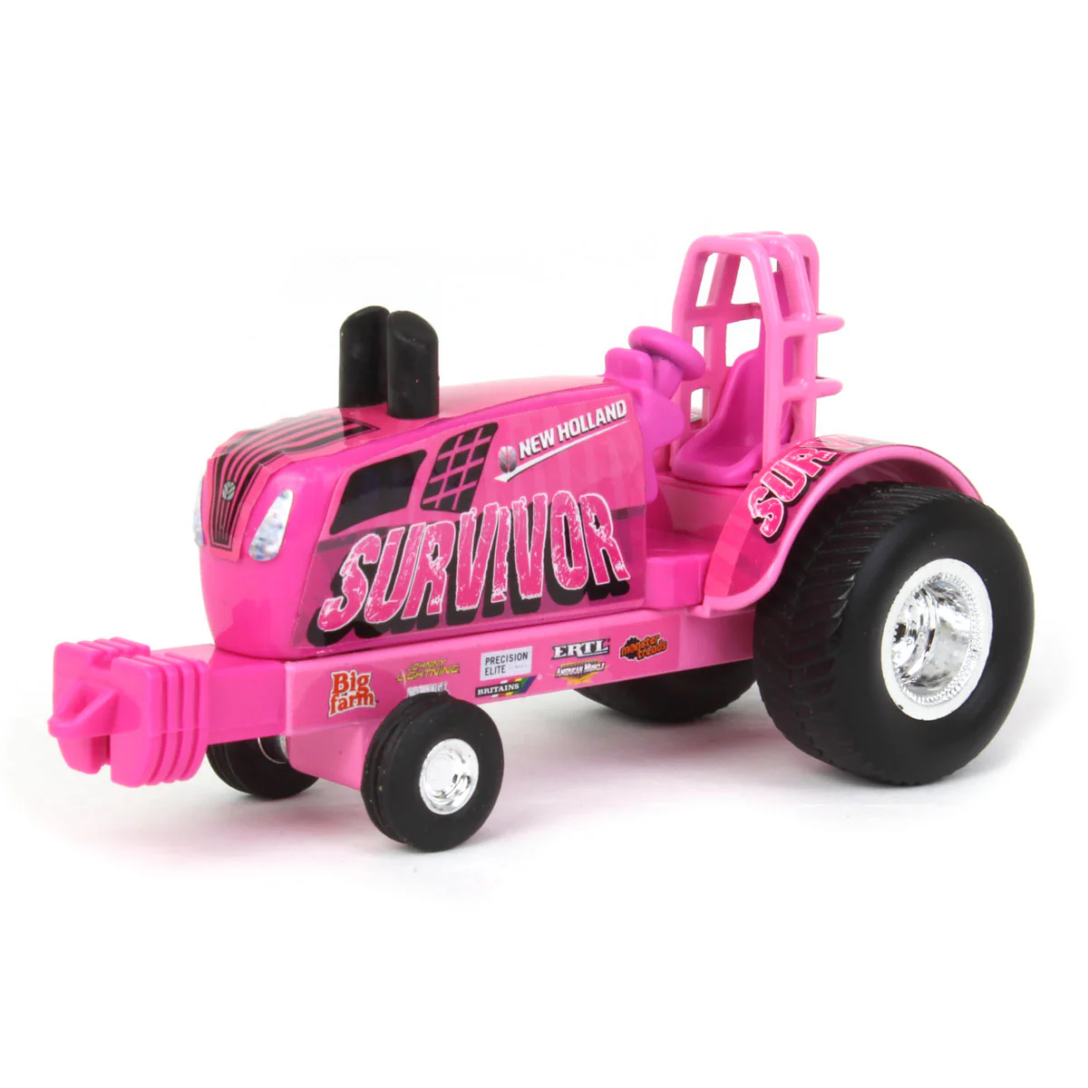 1/64 New Holland PINK  "Survivor" Pulling Tractor