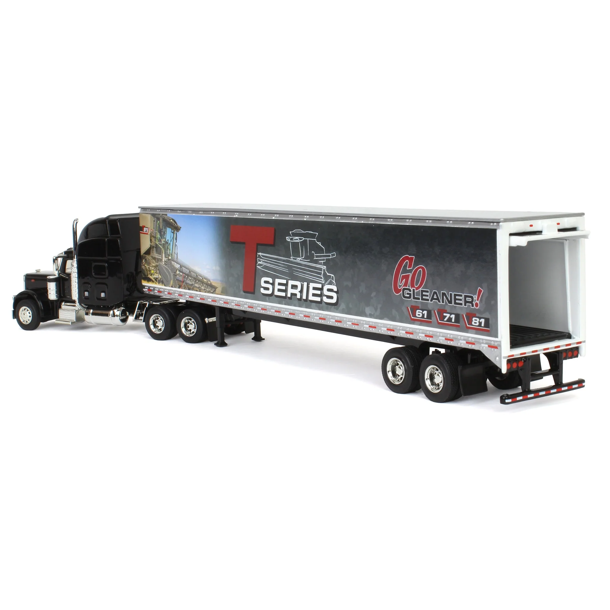 1/64 Peterbilt 379 Semi Truck with Box Trailer by SpecCast, Gleaner T Series Combine - Image 4