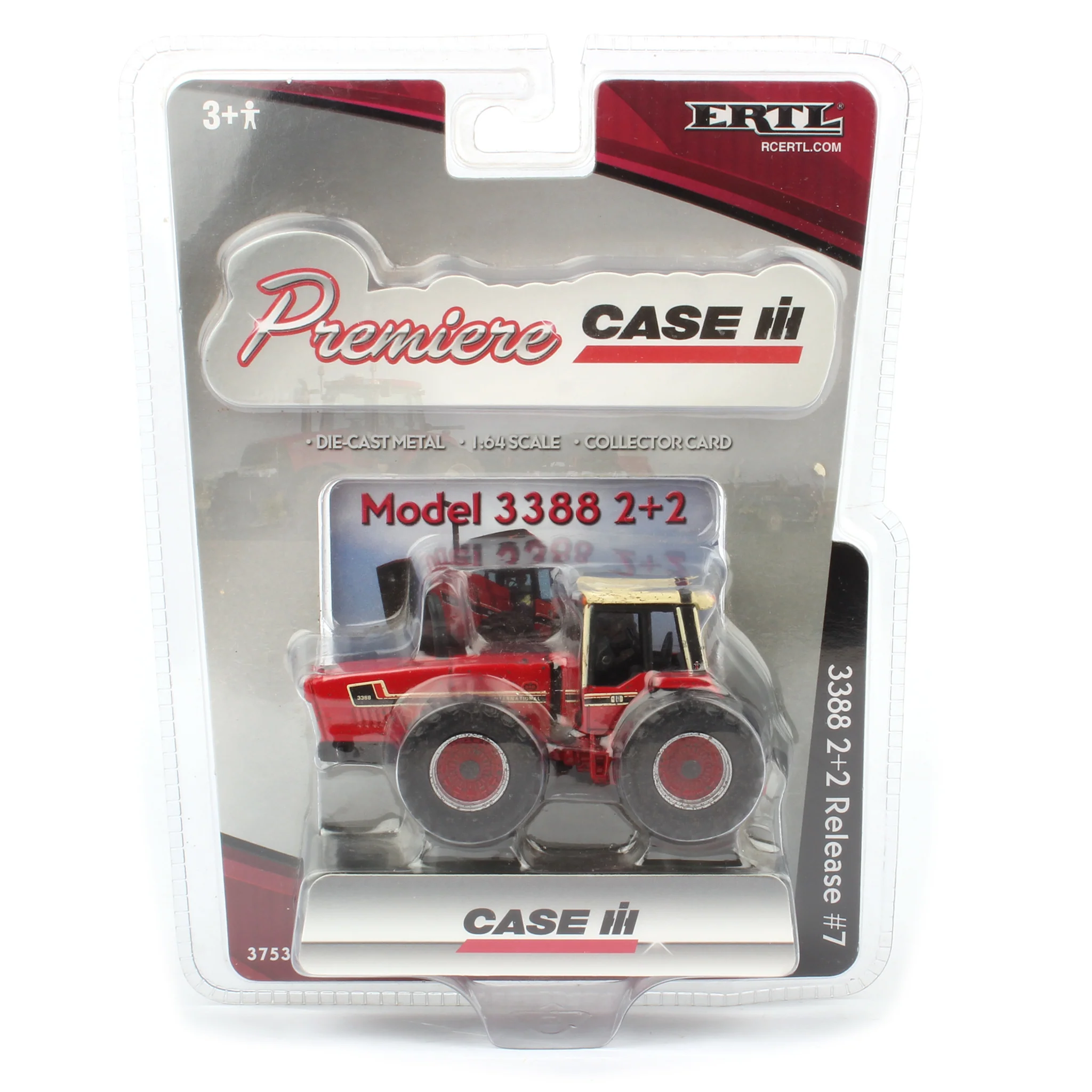 "Muddy" Edition ~ 1/64 International Harvester 3388 2+2 4WD Tractor with White Cab, ERTL Premiere #7