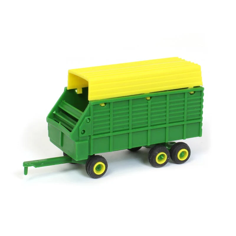 1/64 Green & Yellow Tandem-Axle Forage Wagon by Standi Toys