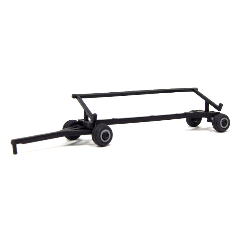 1/64 Black Plastic Combine Header Trailer by Standi Toys