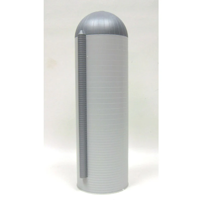 1/64 20ft x 60ft White Concrete Stave Silo With Gray Top Replica by Standi Toys