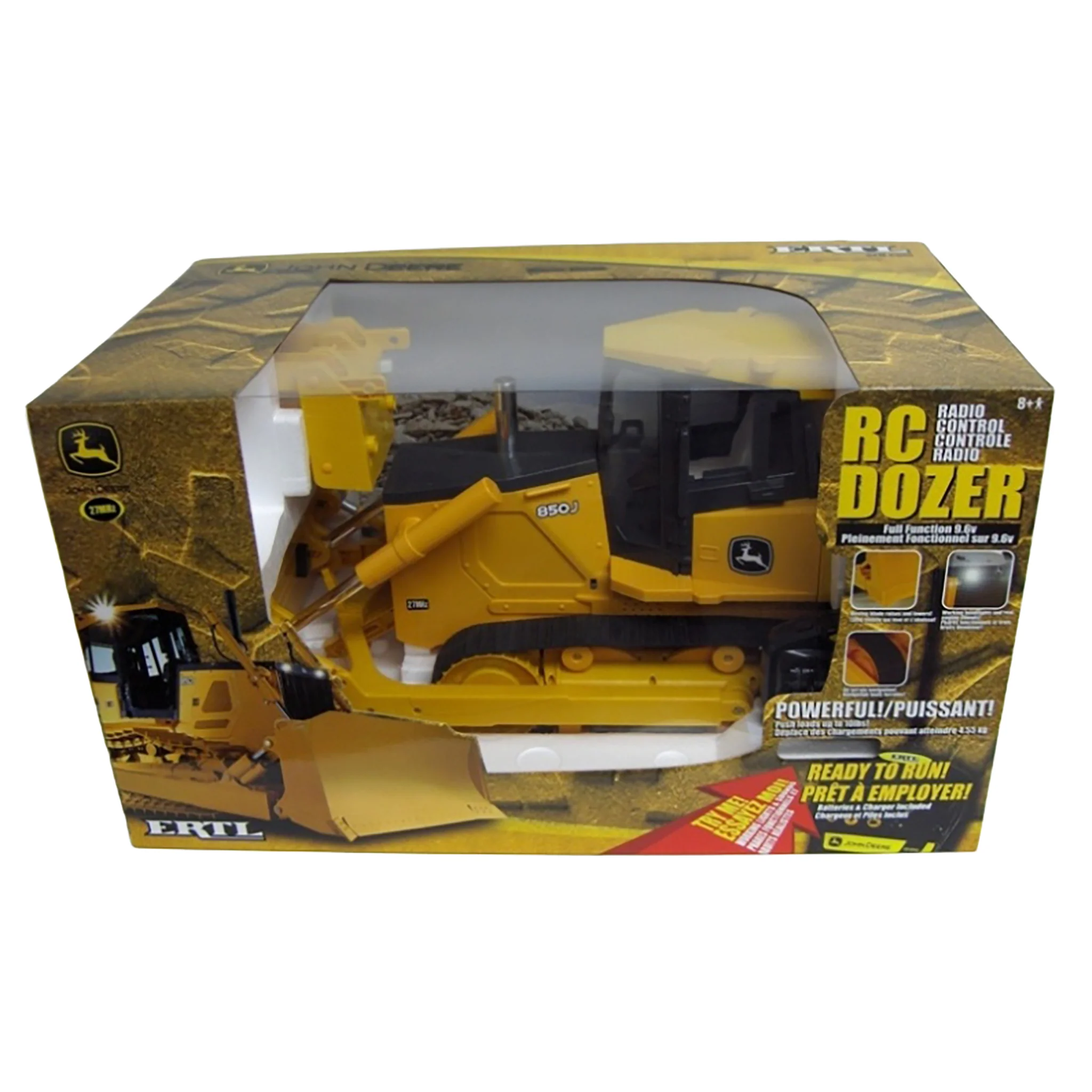 Huge 24in John Deere Radio Control 850J RC Bull Dozer by ERTL
