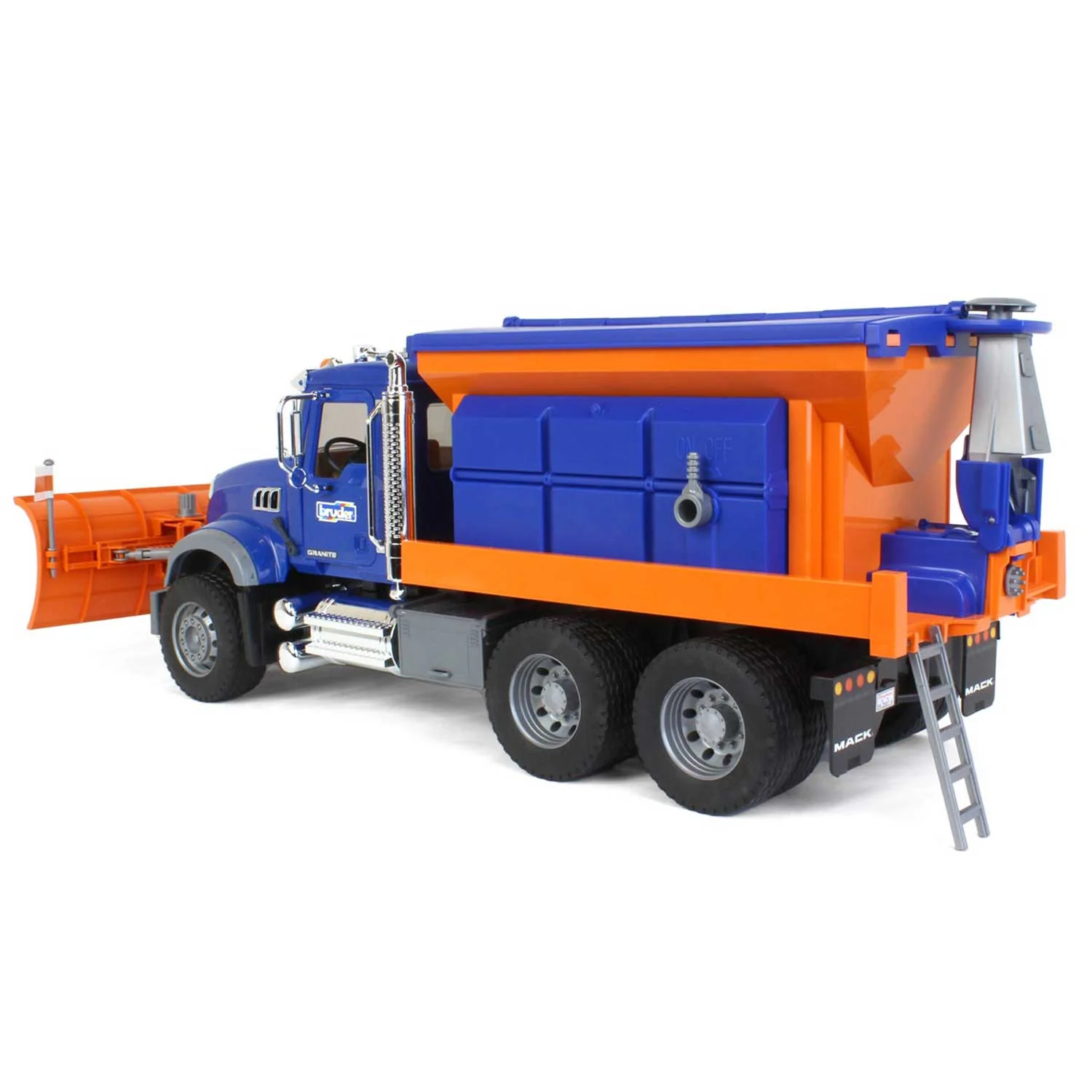 (B&D) 1/16 Mack Granite Winter Service Snow Plow Truck by Bruder Damaged Box - Image 4