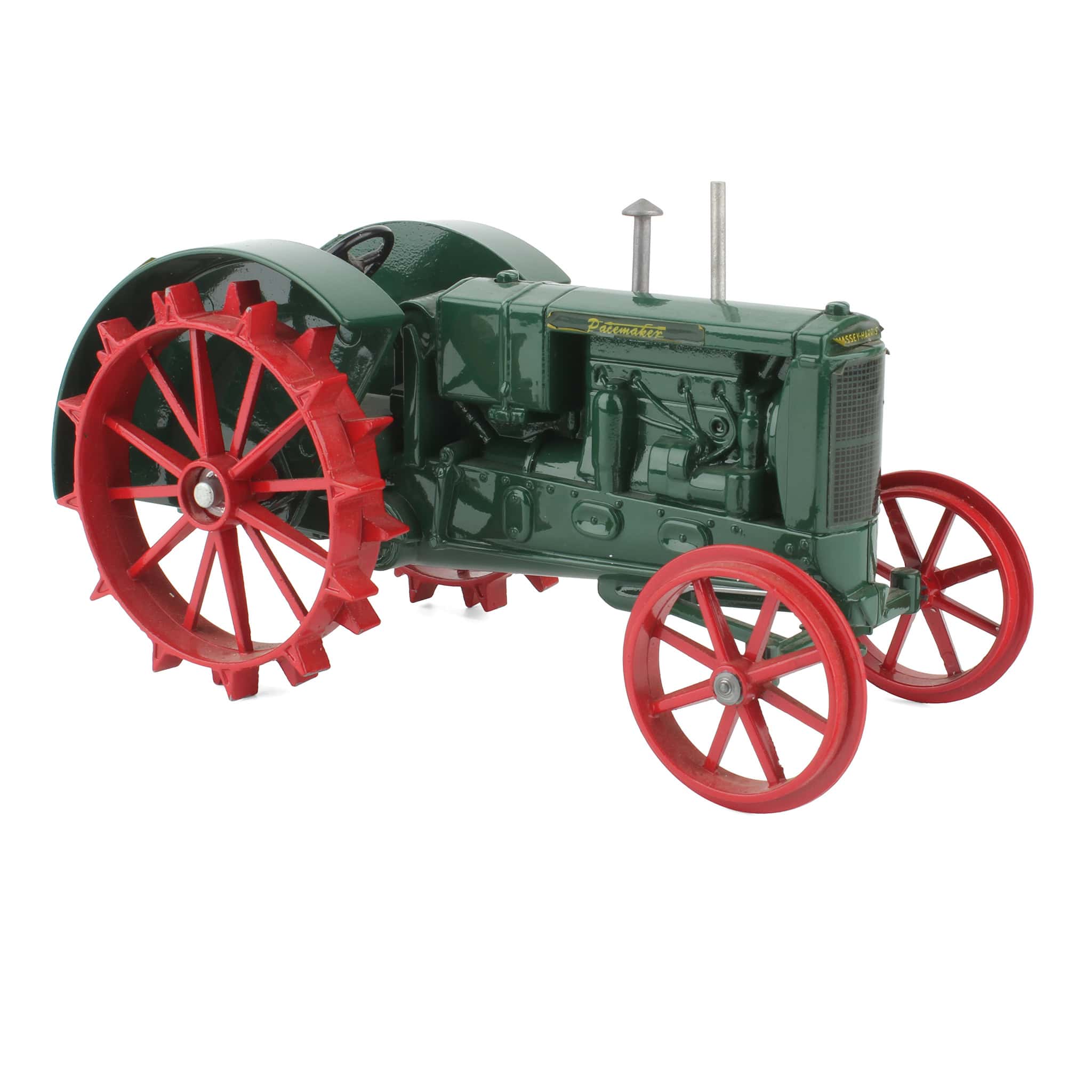 (B&D) 1/16 Massey Harris Green Pacemaker Tractor with Steel Wheels, December 1989 Pacemaker Collector Edition - Damaged Item, LOOSE - Image 3