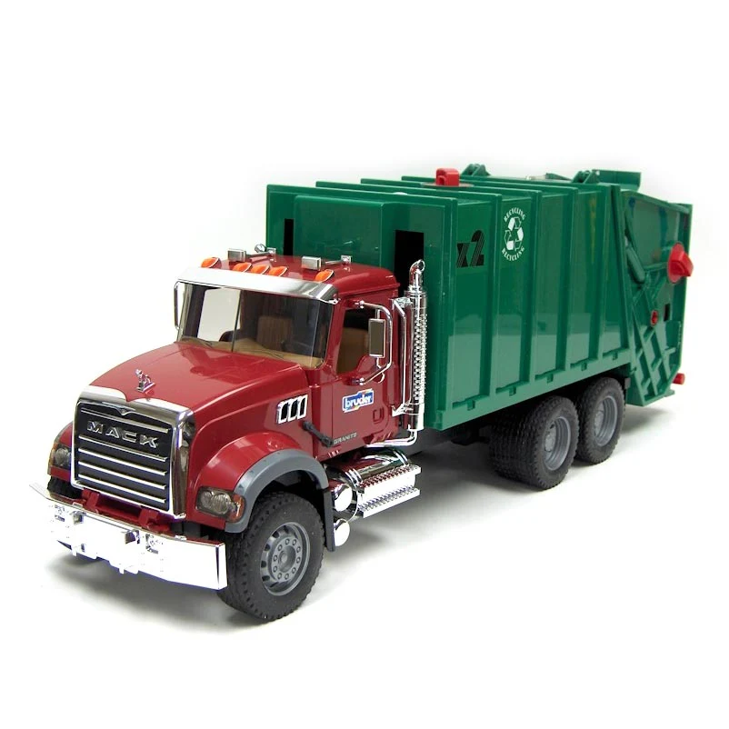 (B&D) 1/16 Bruder MACK Granite Rear Loading Garbage Truck - Damaged Box