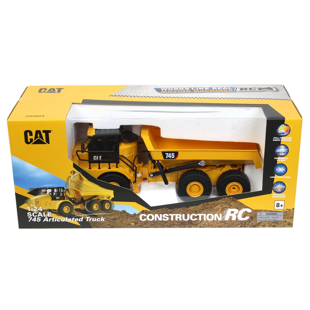 (B&D) 1/24 Radio Control Caterpillar 745 Articulated Truck, Made of Durable Plastic - Damaged Item - Image 5