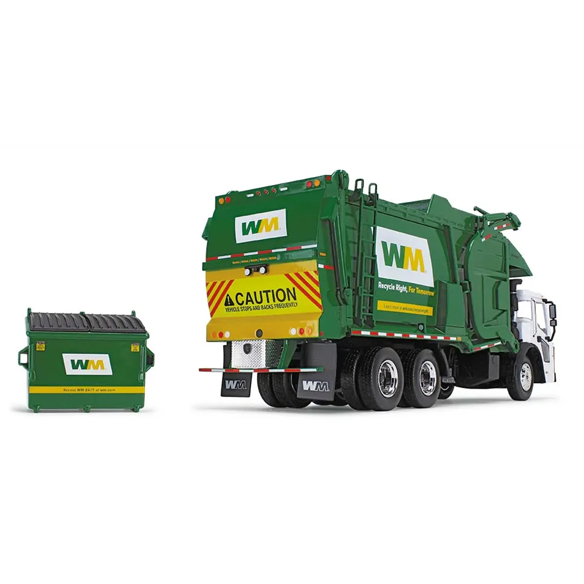 (B&D) 1/34 Mack LR with McNeilus Meridian Front Loader & Dumpster, Waste Management - Damaged Item - Image 4
