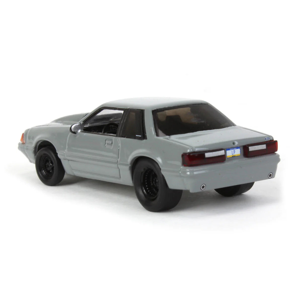 (B&D) 1/64 1993 Ford Mustang Gray Drag Car by GreenLight Collectibles, LP Diecast Exclusive - Damaged Box - Image 4
