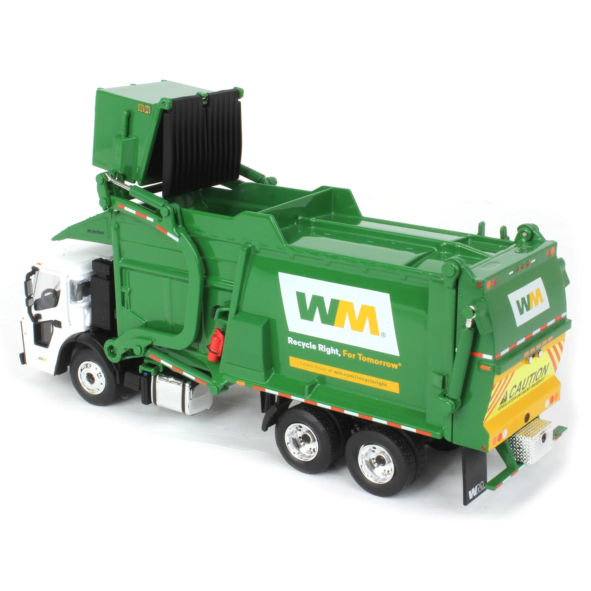 (B&D) 1/64 Mack LR Front Loader Garbage Truck with Dumpster by First Gear, Waste Management - Damaged Item - Image 4
