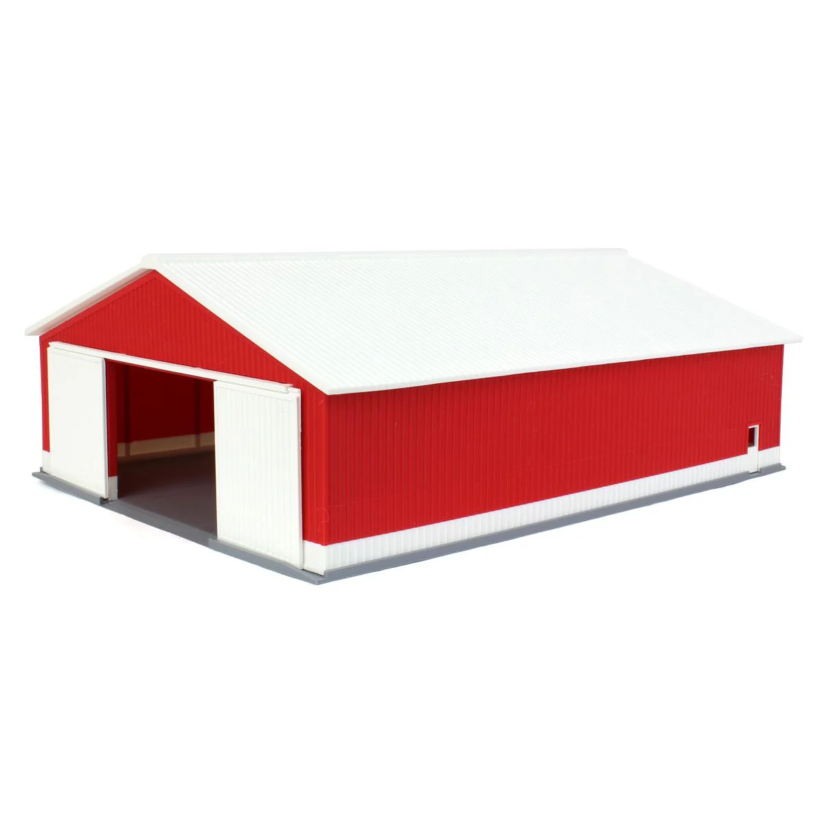 (B&D) 1/64 "The Professional" Red/White 60ft x 80ft Machine & Farm Shed, 3D Printed - Damaged Item - Image 2