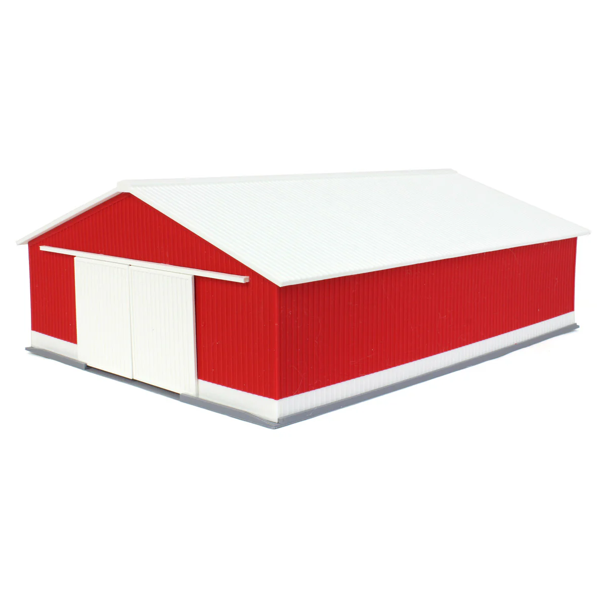 (B&D) 1/64 "The Professional" Red/White 60ft x 80ft Machine & Farm Shed, 3D Printed - Damaged Item - Image 3