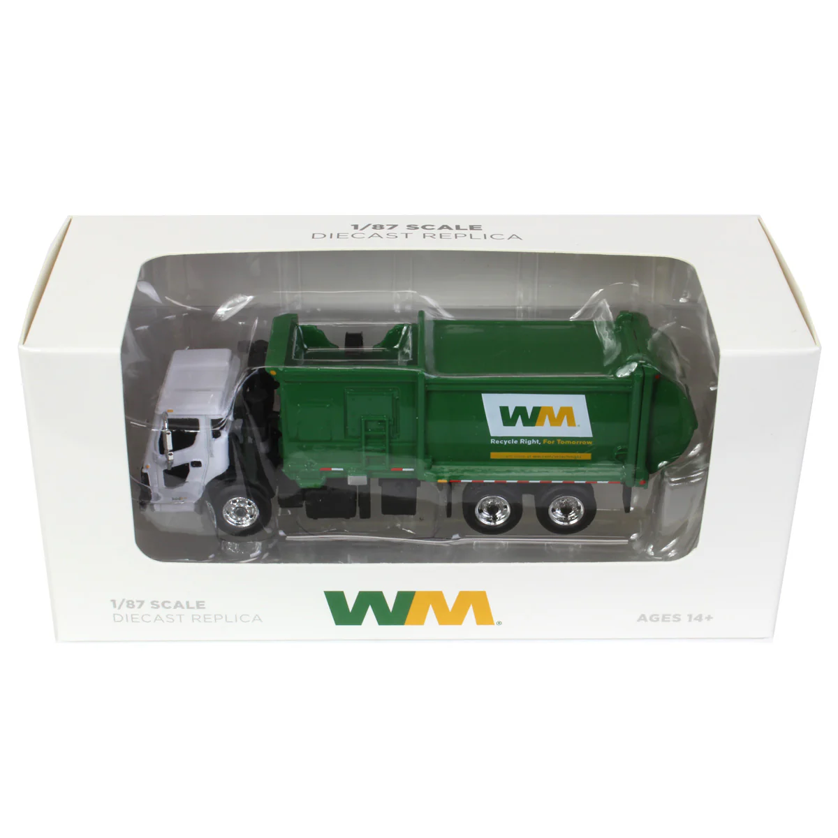 (B&D) 1/87 Mack LR Waste Management Refuse Truck with McNeilus ZR Side Loader - Damaged Box - Image 4