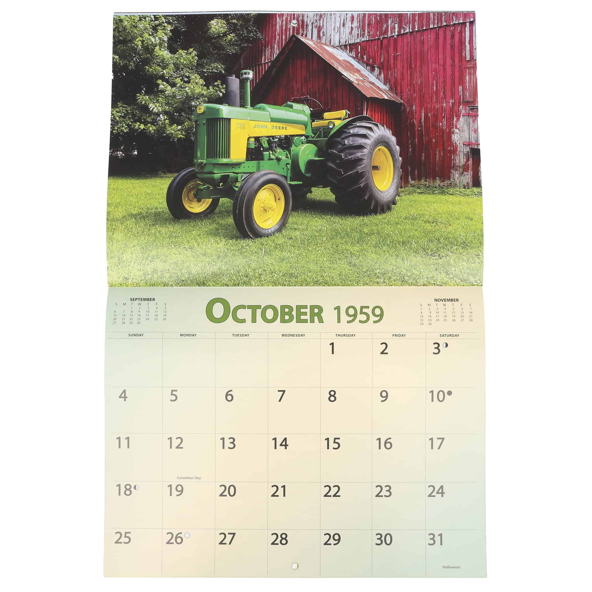 (B&D) 2026 Vintage John Deere Calendar Featuring 1959 Tractors - Damaged Item - Image 6