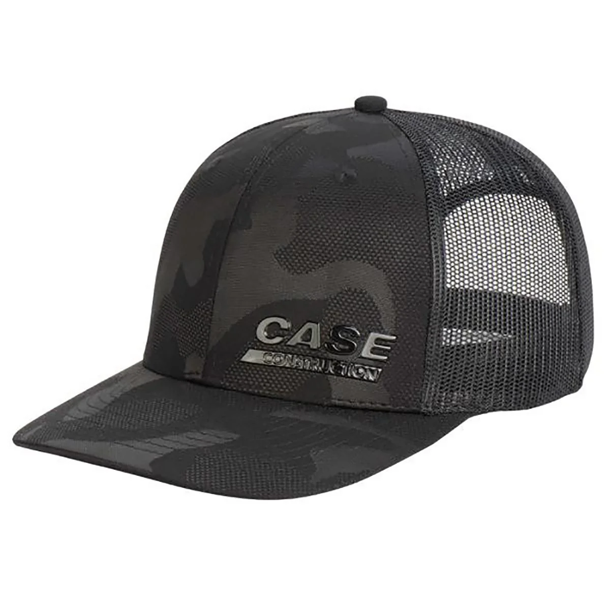 (B&D) Case Construction Tone-on-Tone Black Camo Cap with Black Mesh Back - Damaged Item