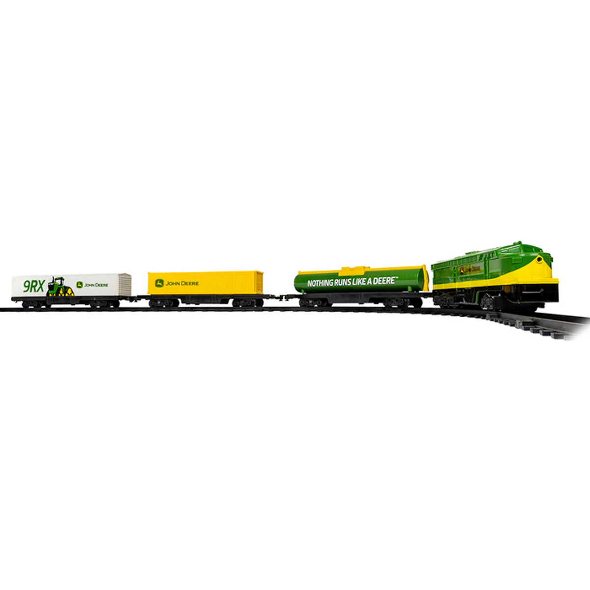 (B&D) Lionel John Deere Battery Operated Diesel Train Set - Damaged Item