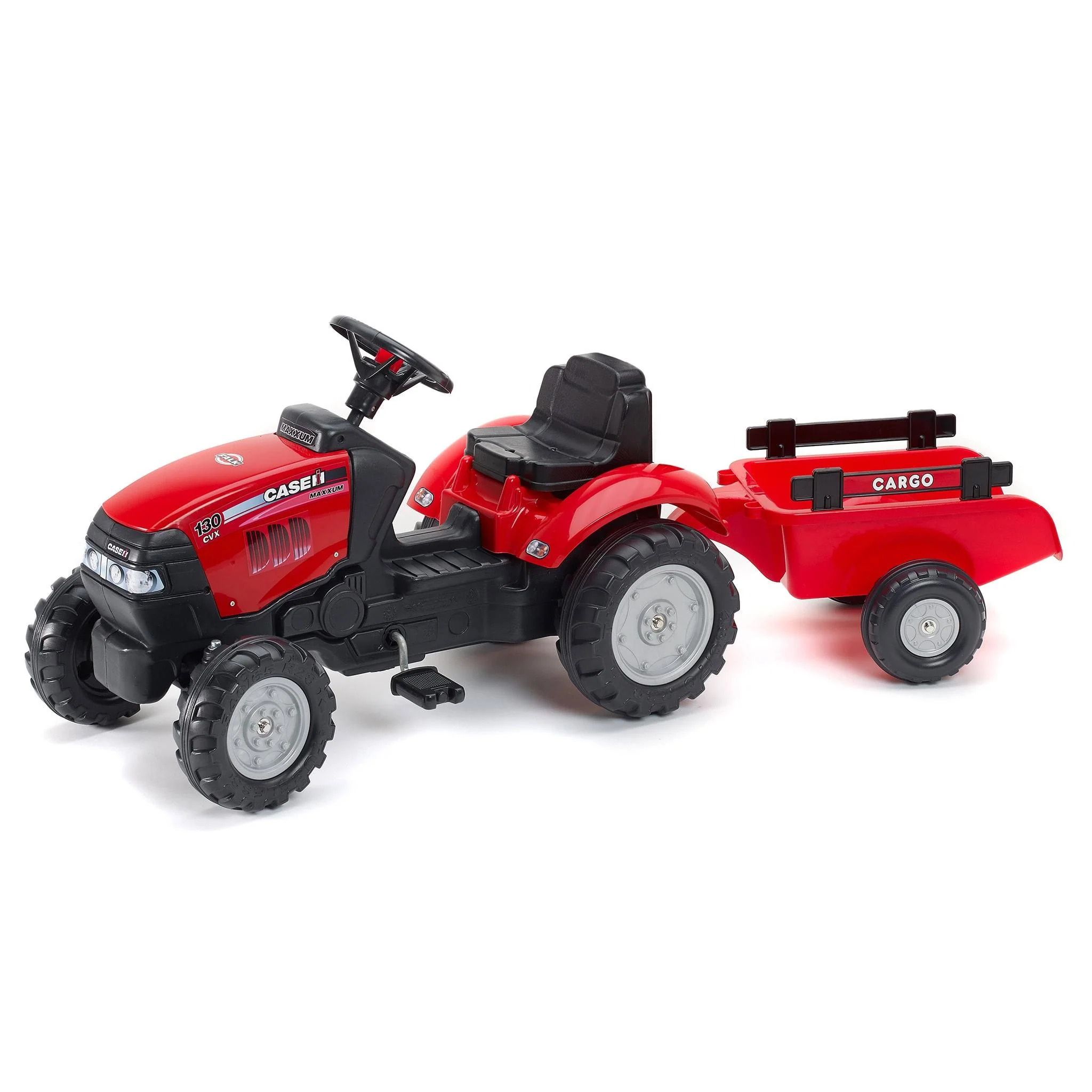 (B&D) Matrix Case IH Maxxum 130 CVX Pedal Tractor with Trailer- Damaged Item