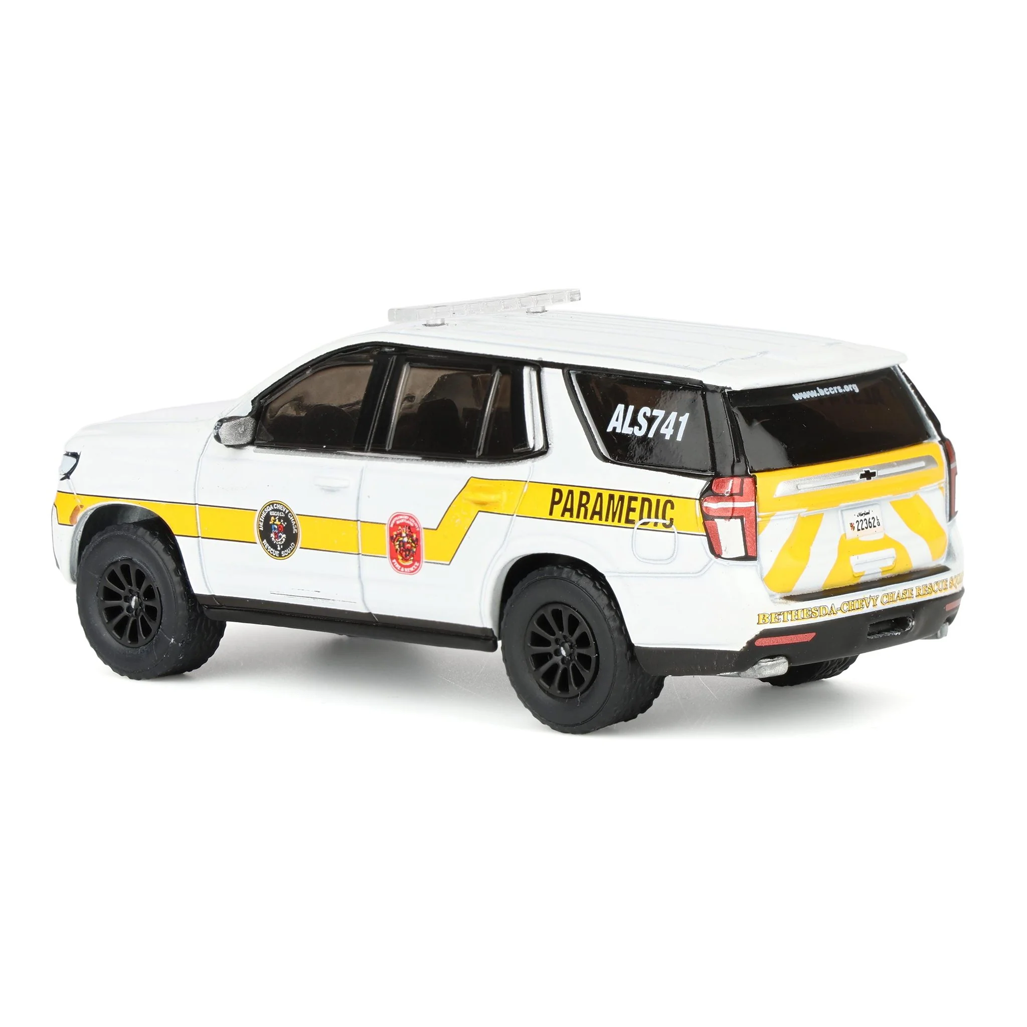 (B&D) 1/64 2024 Chevrolet Tahoe, Bethesda, Maryland Bethesda-Chevy Chase Rescue Squad, Fire & Rescue Series 5 - Damaged Box - Image 4