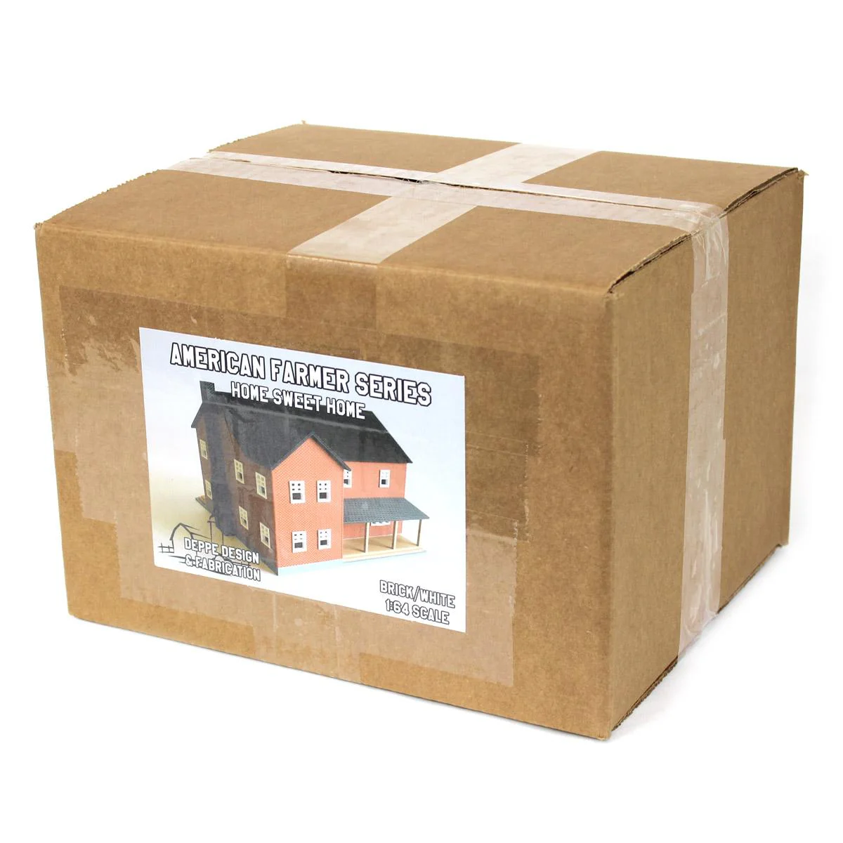 (B&D) 1/64 Red Brick "Home Sweet Home" Farm House with Porch, Deck & Chimney, 3D Printed - Damaged Item - Image 5