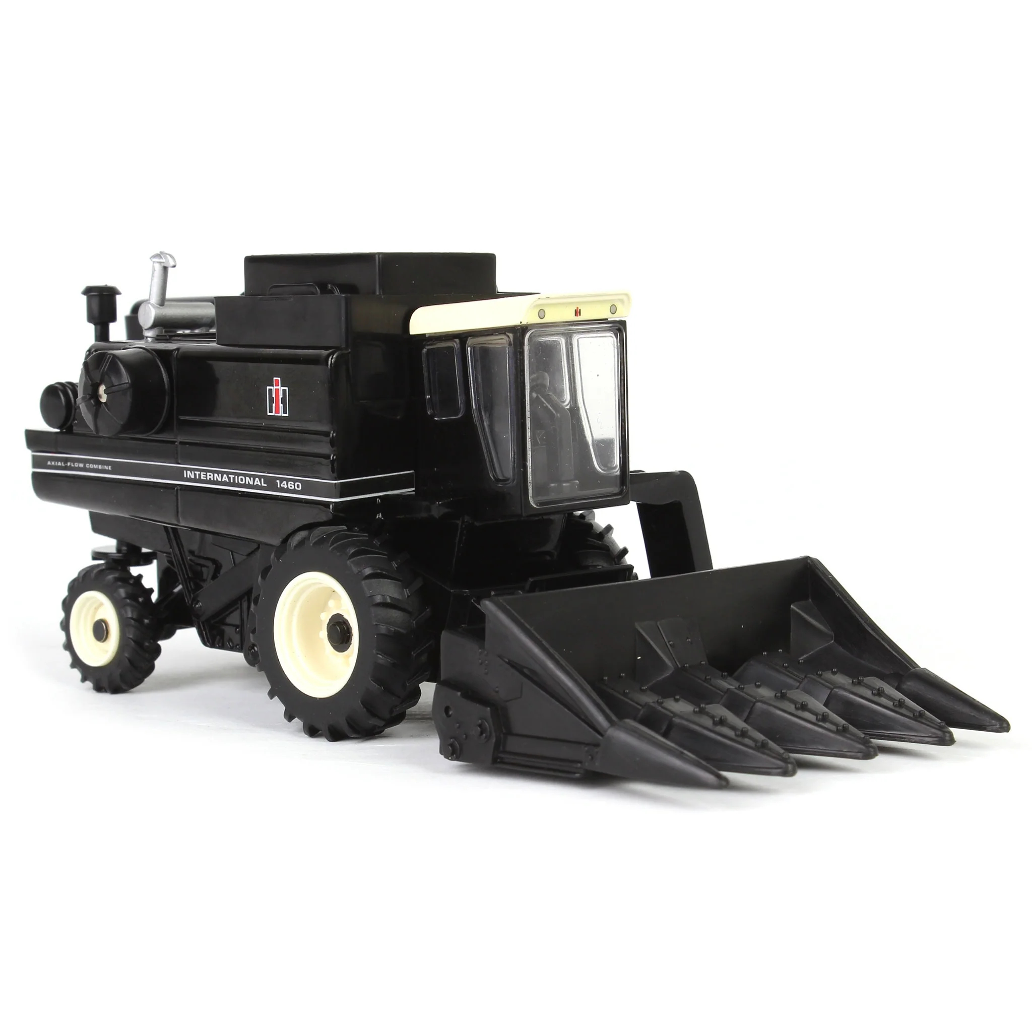 Black Chase Unit ~ 1/64 International Harvester 1460 Combine with Rear Wheel Assist, Corn Head & Grain Head by ERTL - Image 2