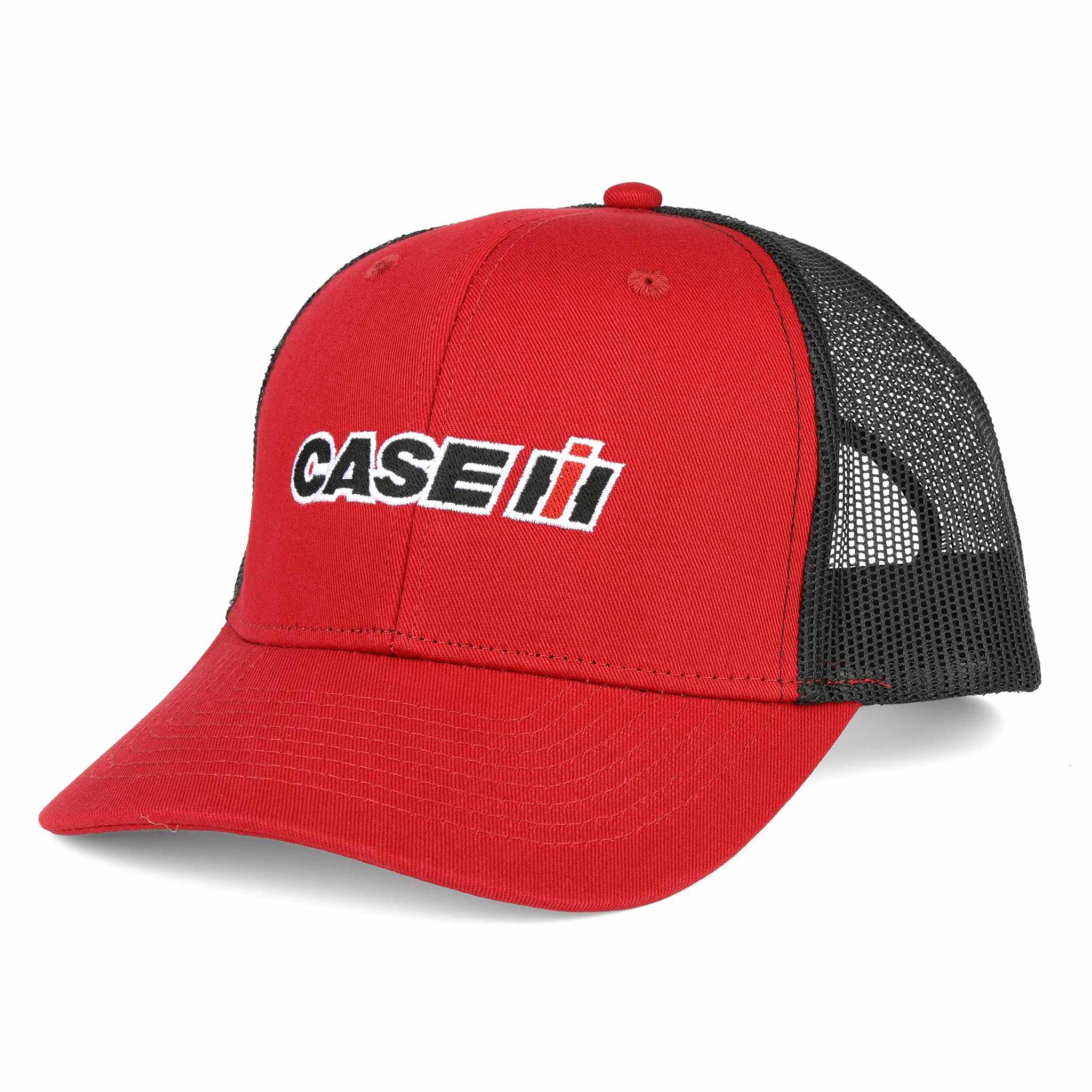 Case IH Red Twill Cap with Black Mesh